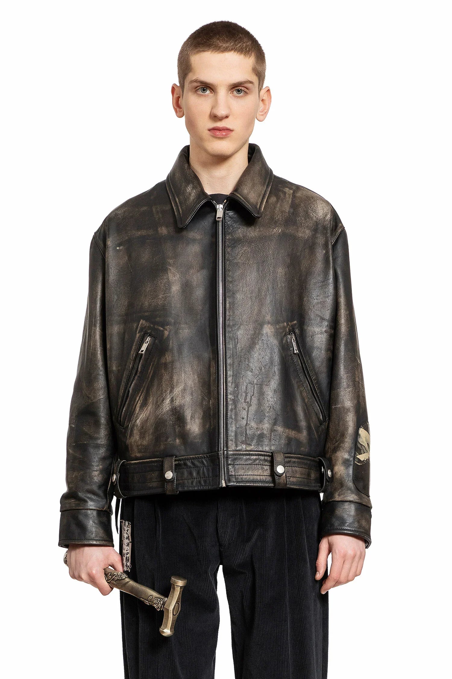 Distressed Pianist Aviator Jacket - Antonioli.eu