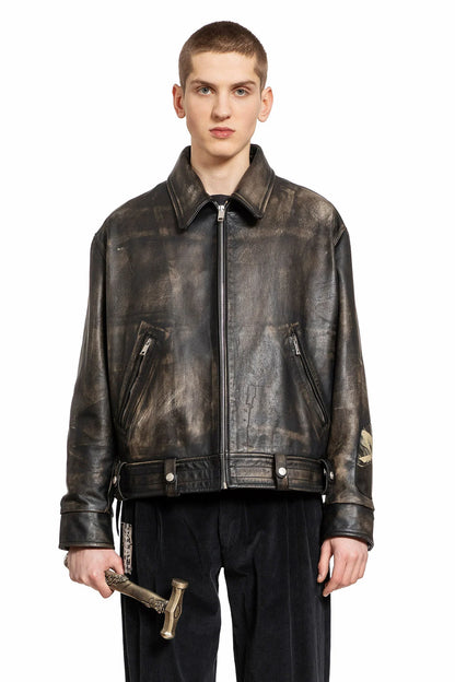 Distressed Pianist Aviator Jacket - Antonioli.eu