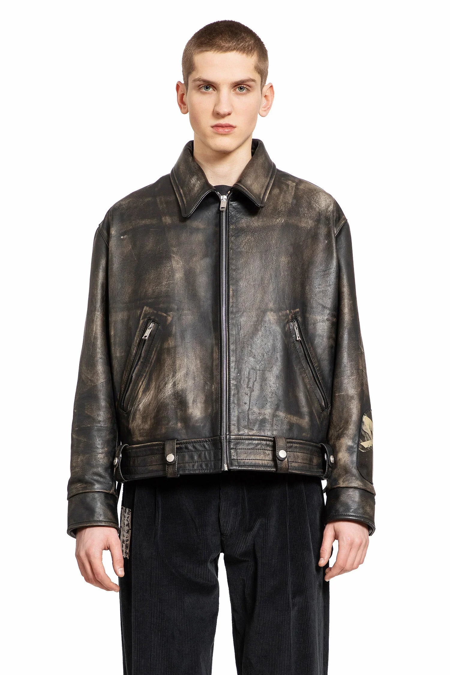Distressed Pianist Aviator Jacket - Antonioli.eu