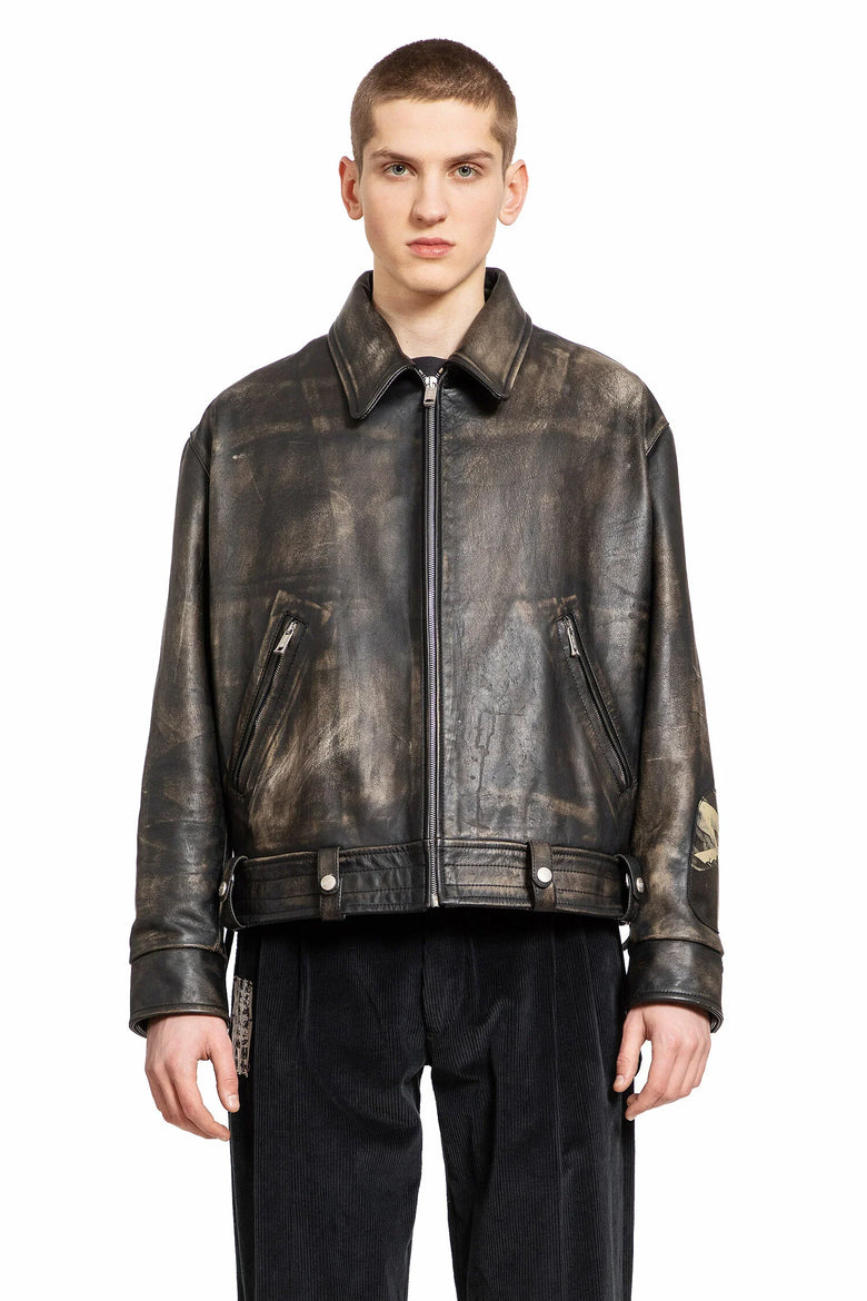 Distressed Pianist Aviator Jacket - Antonioli.eu