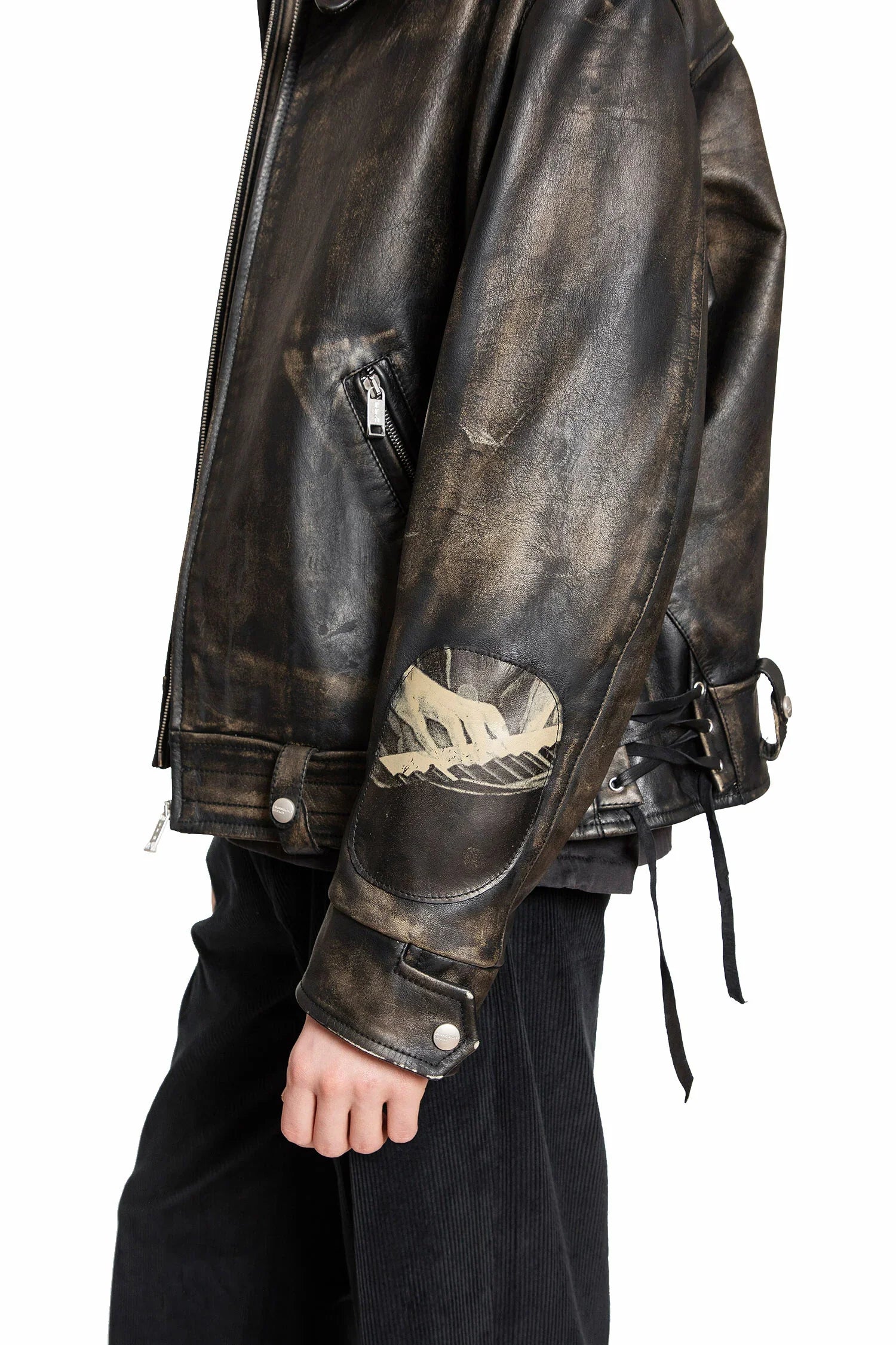 Distressed Pianist Aviator Jacket - Antonioli.eu
