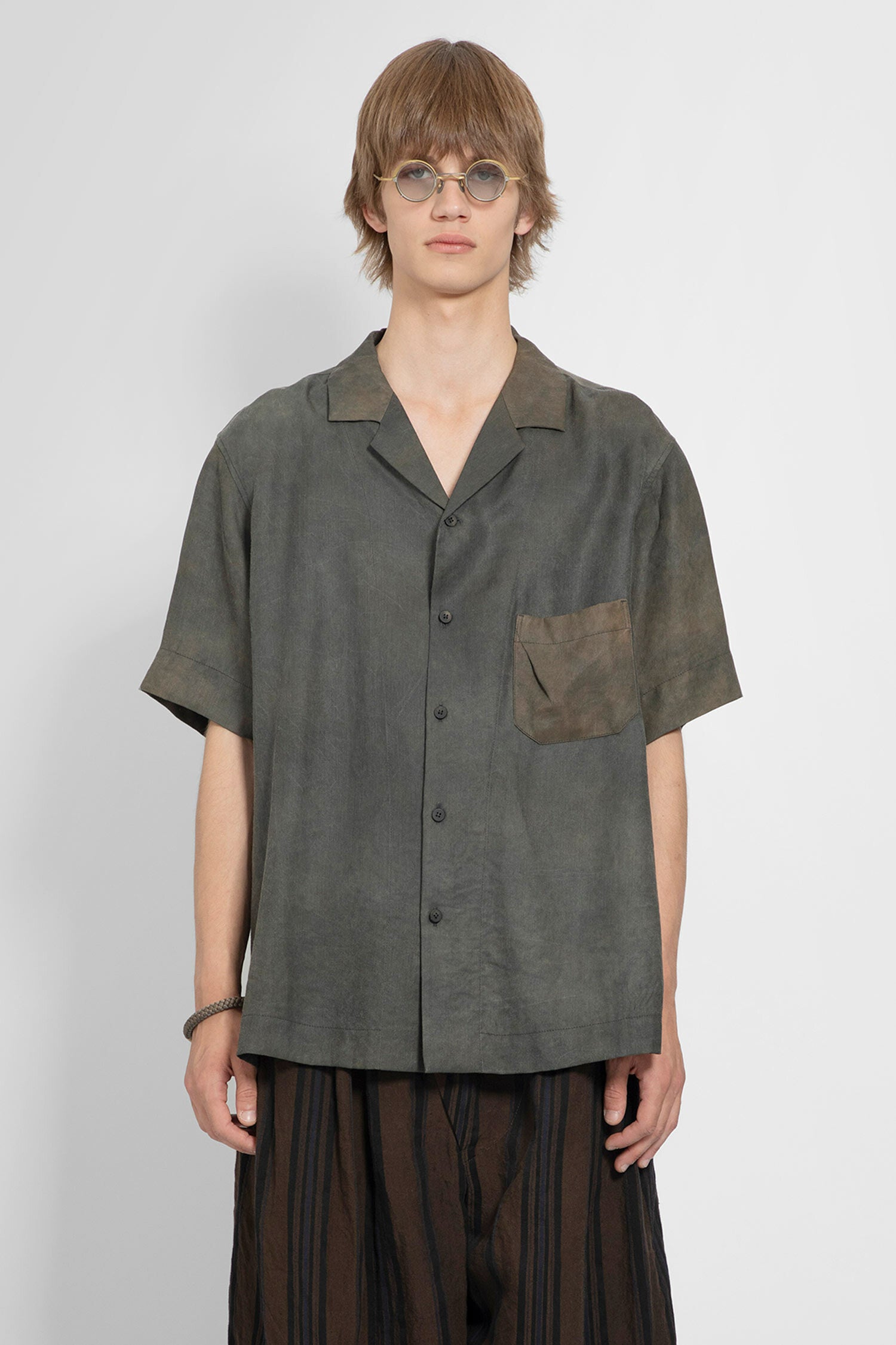 ZIGGY CHEN MAN GREY SHIRTS