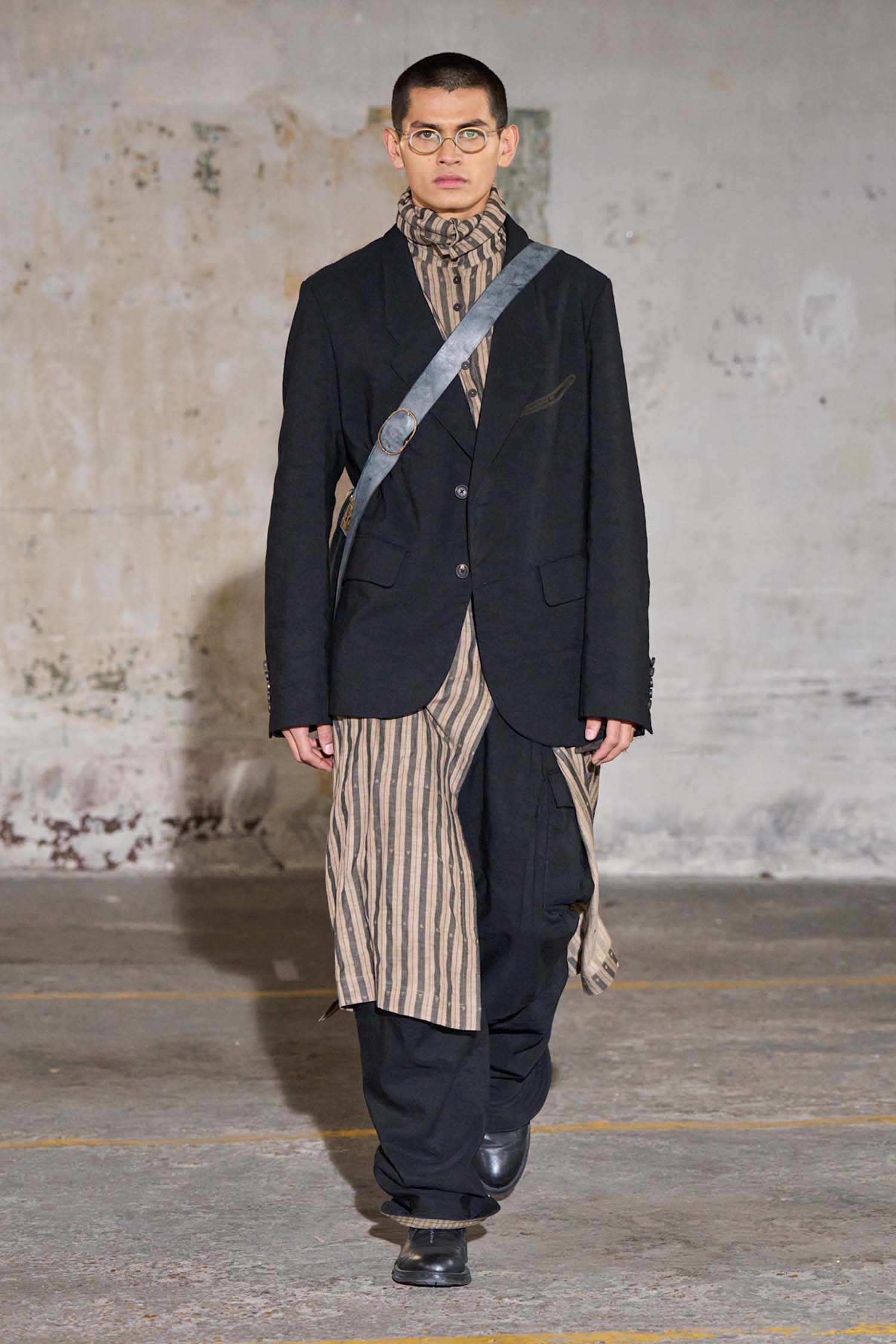 Pleated Drop Crotch Trousers