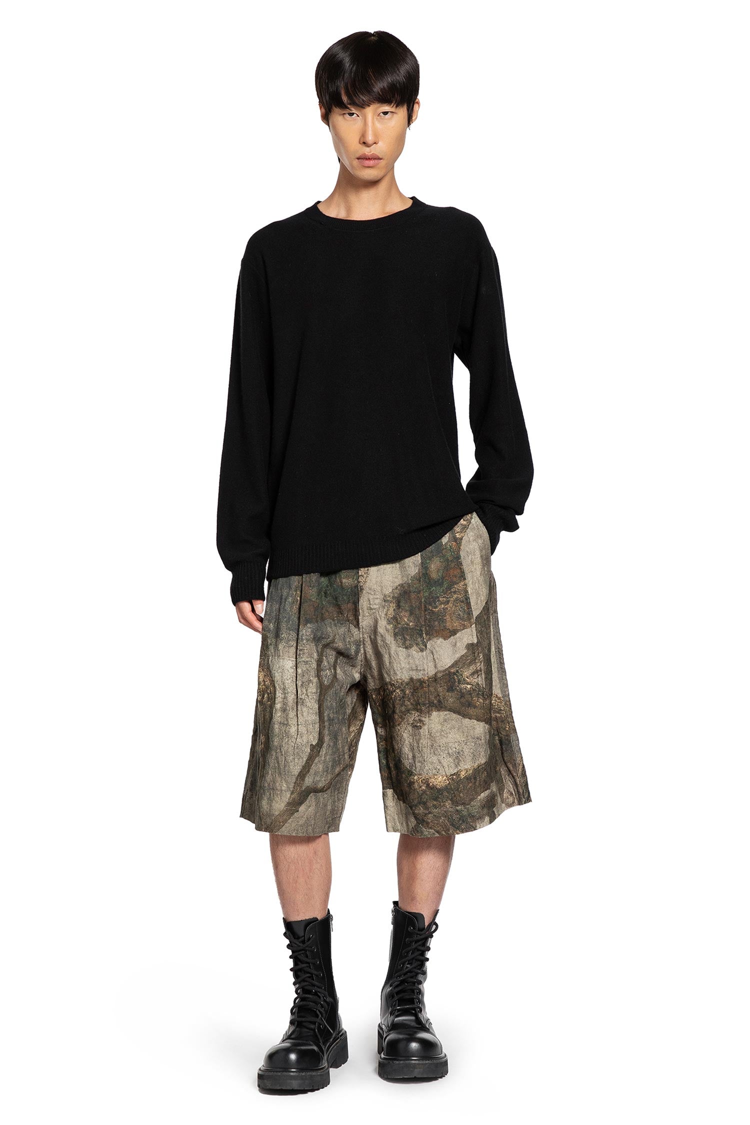 Small Statue Intarsia Sweater - Antonioli.eu