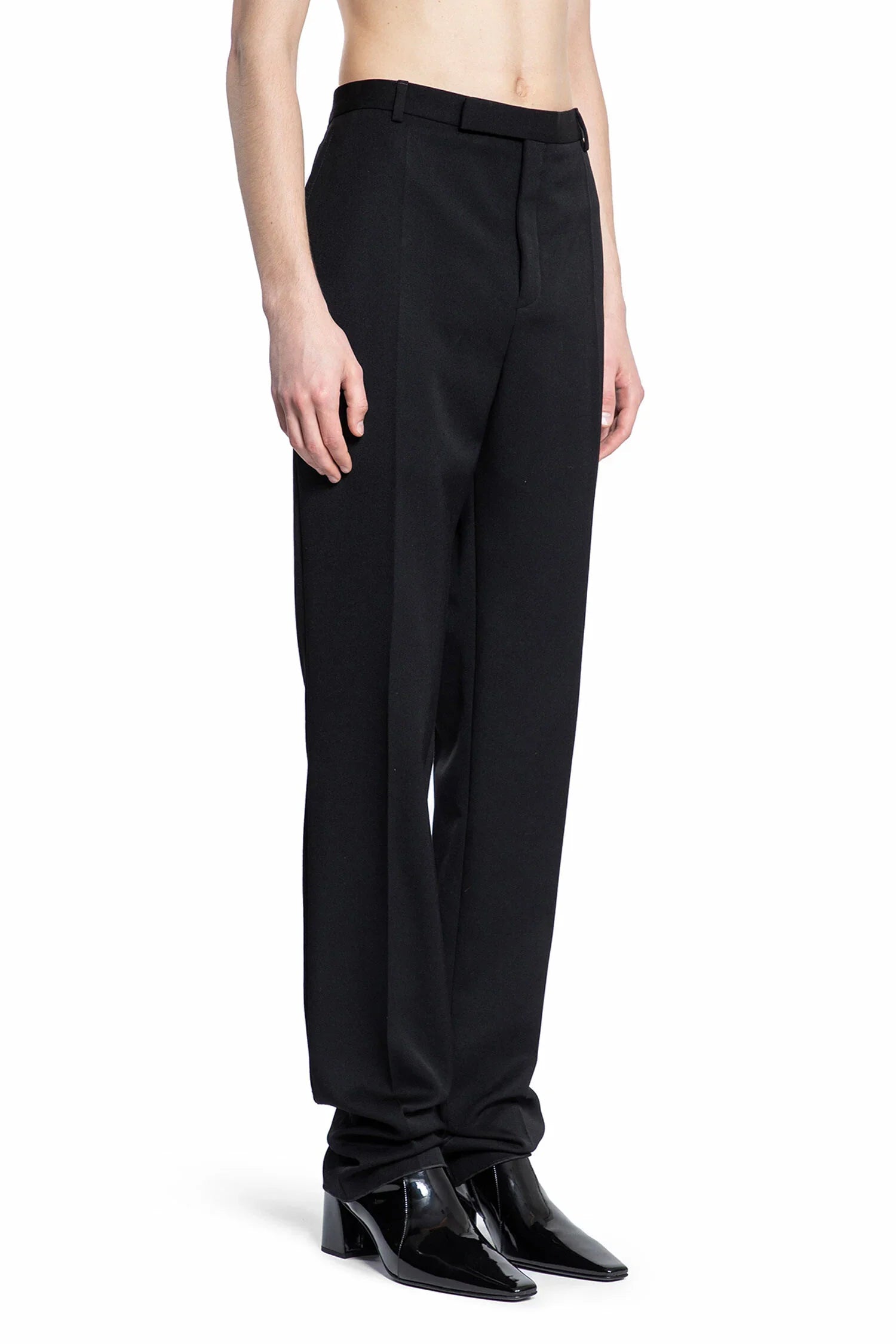 SAINT LAURENT MAN BLACK TROUSERS - Antonioli.eu