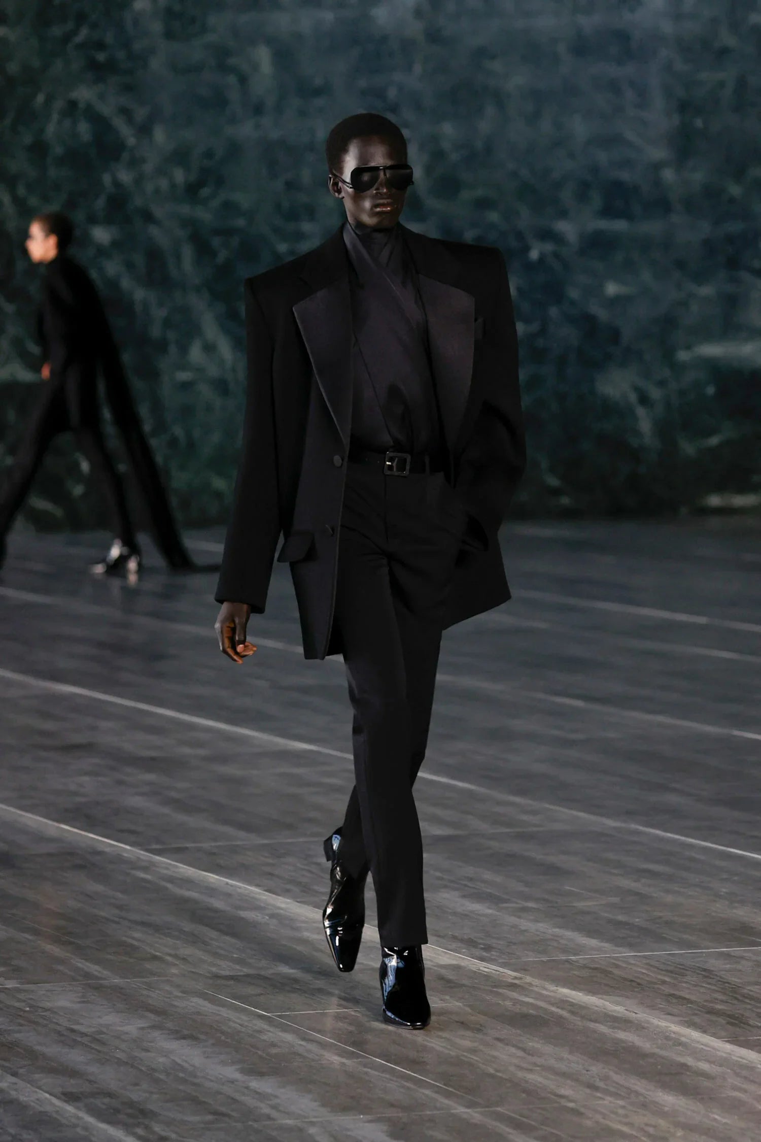 SAINT LAURENT MAN BLACK TROUSERS - Antonioli.eu