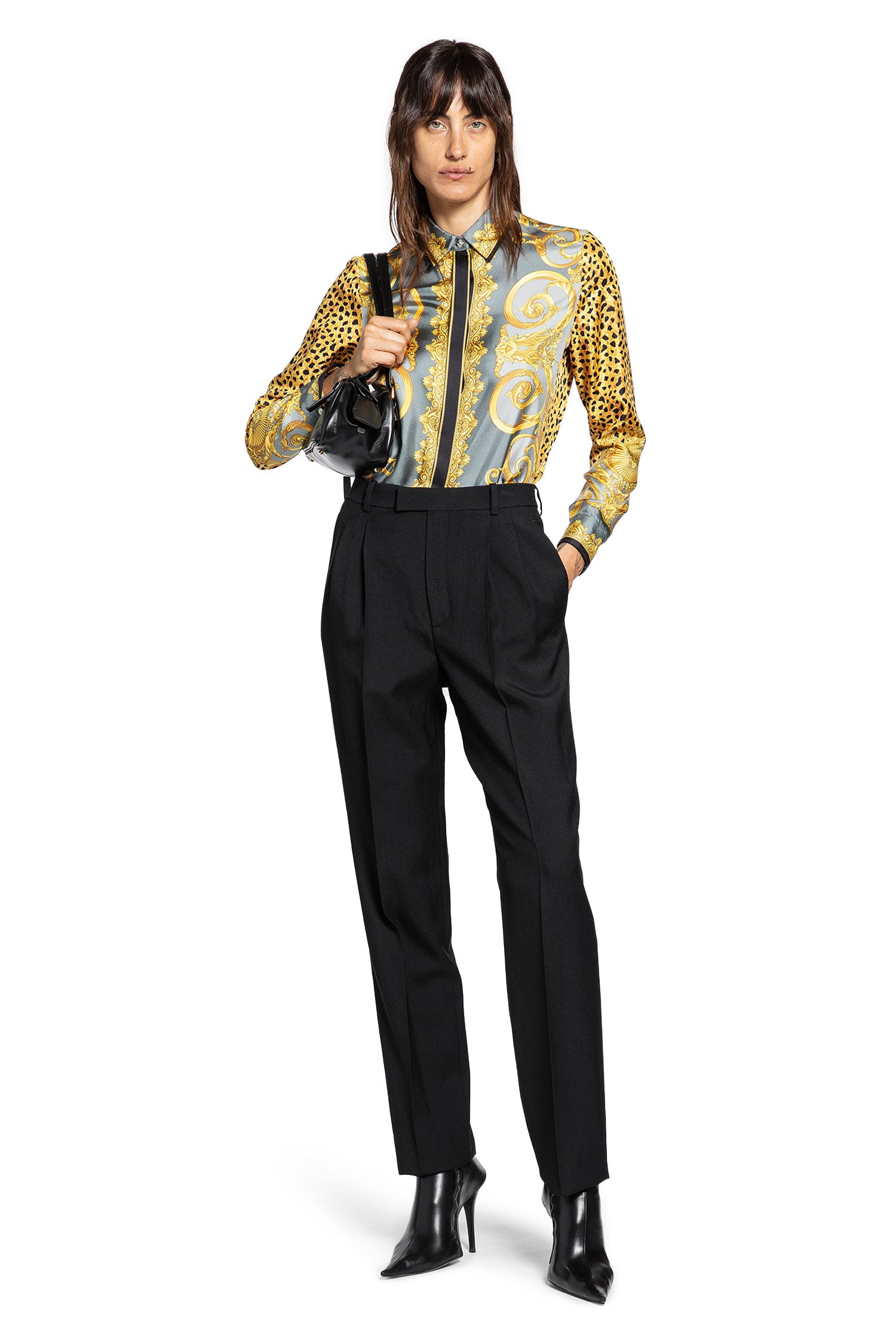 Cheetah Foulard Silk Shirt