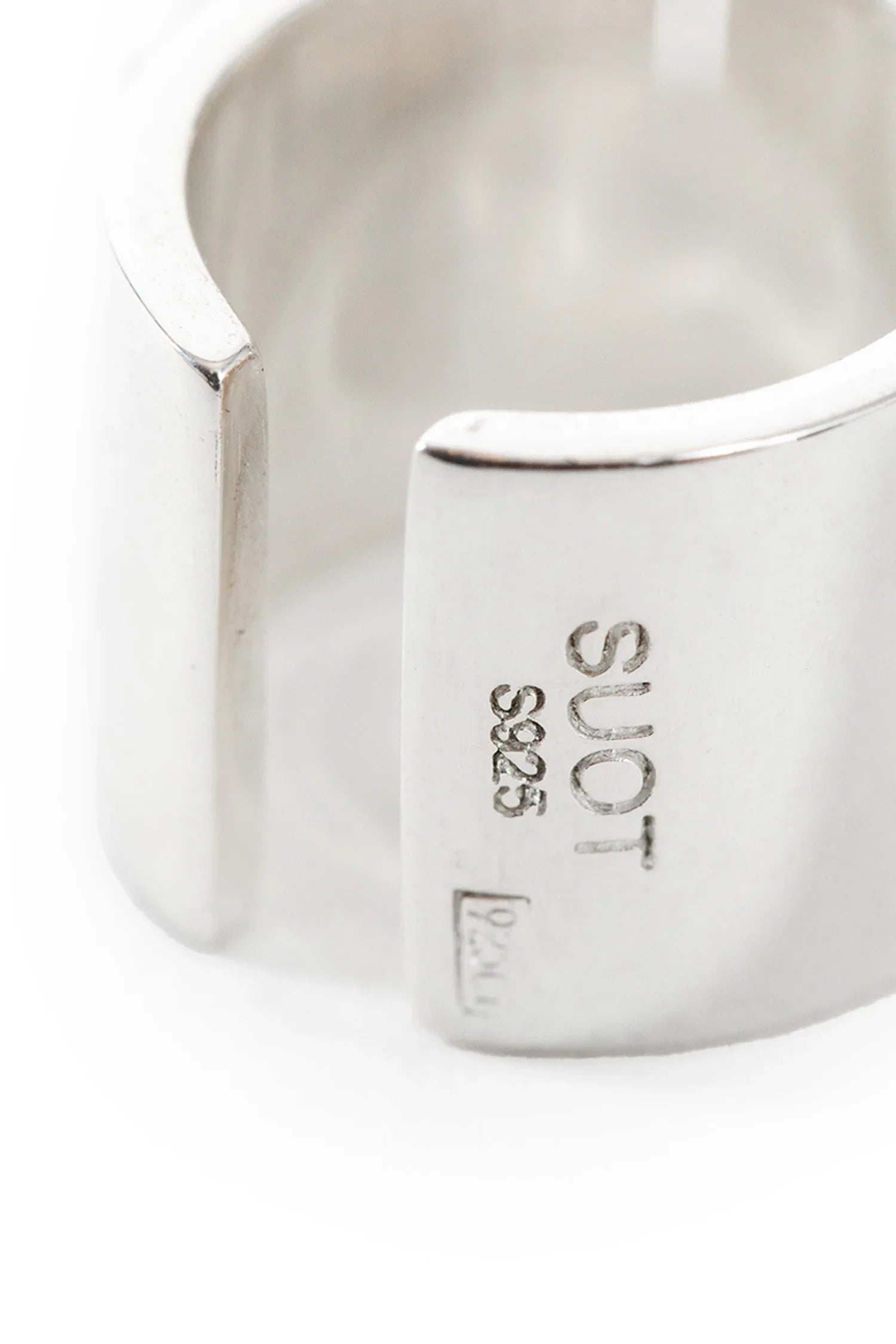 Sterling Silver Flat Wide Ear Cuff - Antonioli.eu