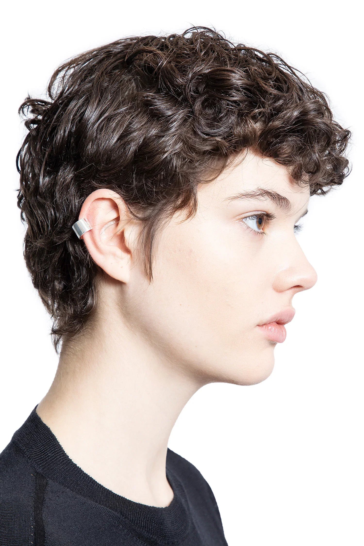 Sterling Silver Flat Wide Ear Cuff - Antonioli.eu