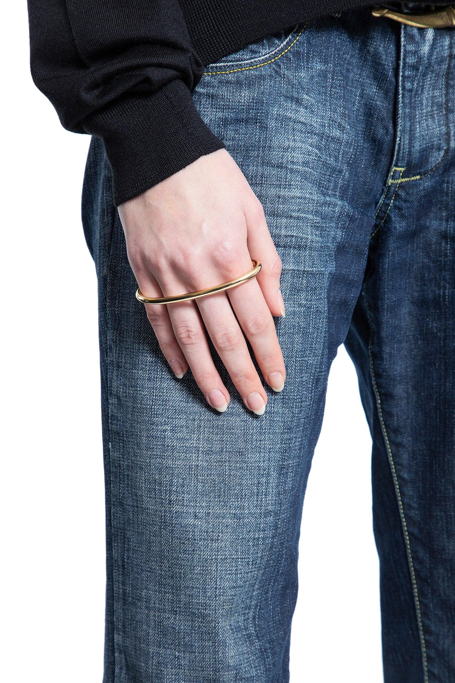 Gold-Plated Silver Palm Cuff - Antonioli.eu