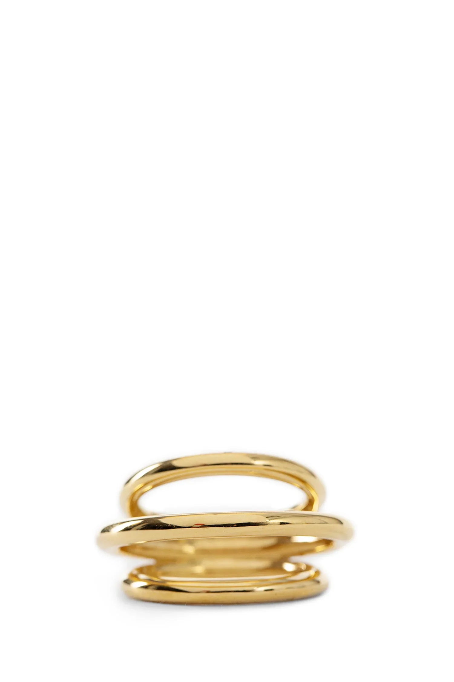 Gold-Plated Triple Hoop Ring - Antonioli.eu