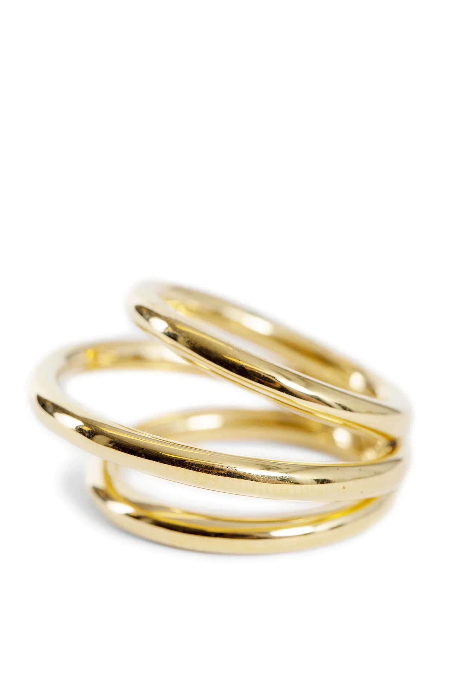 Gold-Plated Triple Hoop Ring - Antonioli.eu