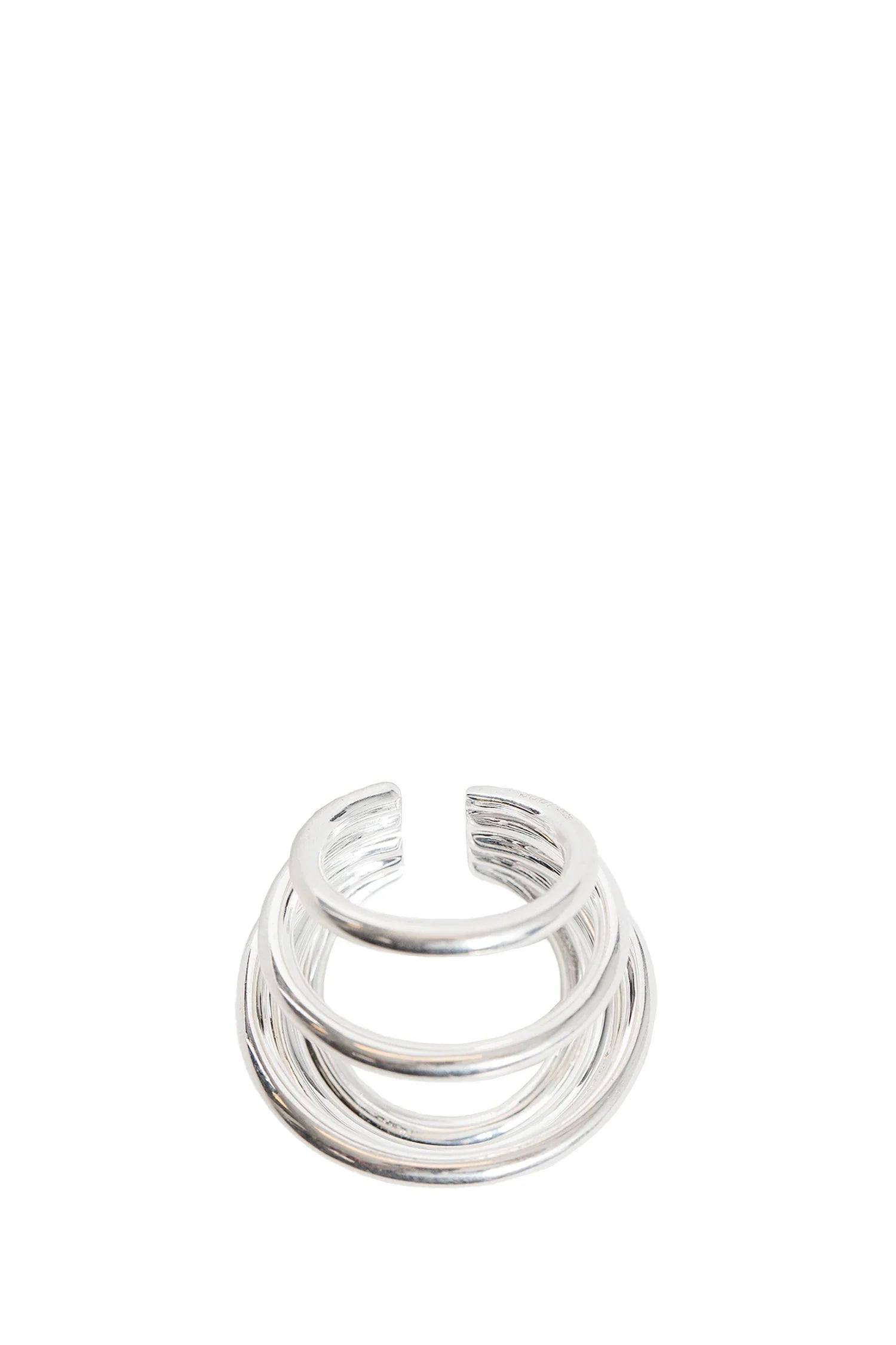 Five hoop ear cuff in 925 sterling silver - Antonioli.eu