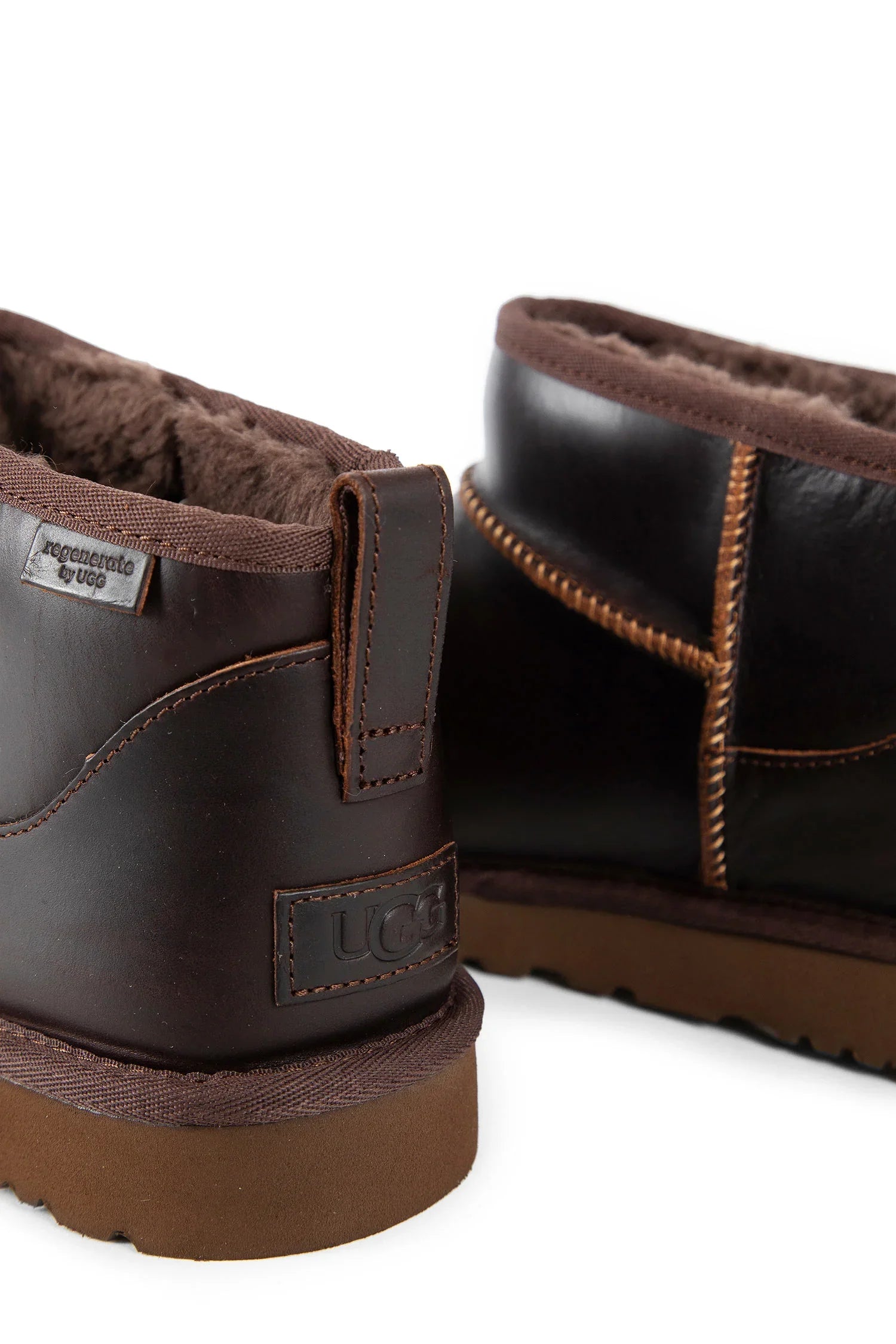 Classic Ultra Mini Leather Regenerate Boots - Antonioli.eu