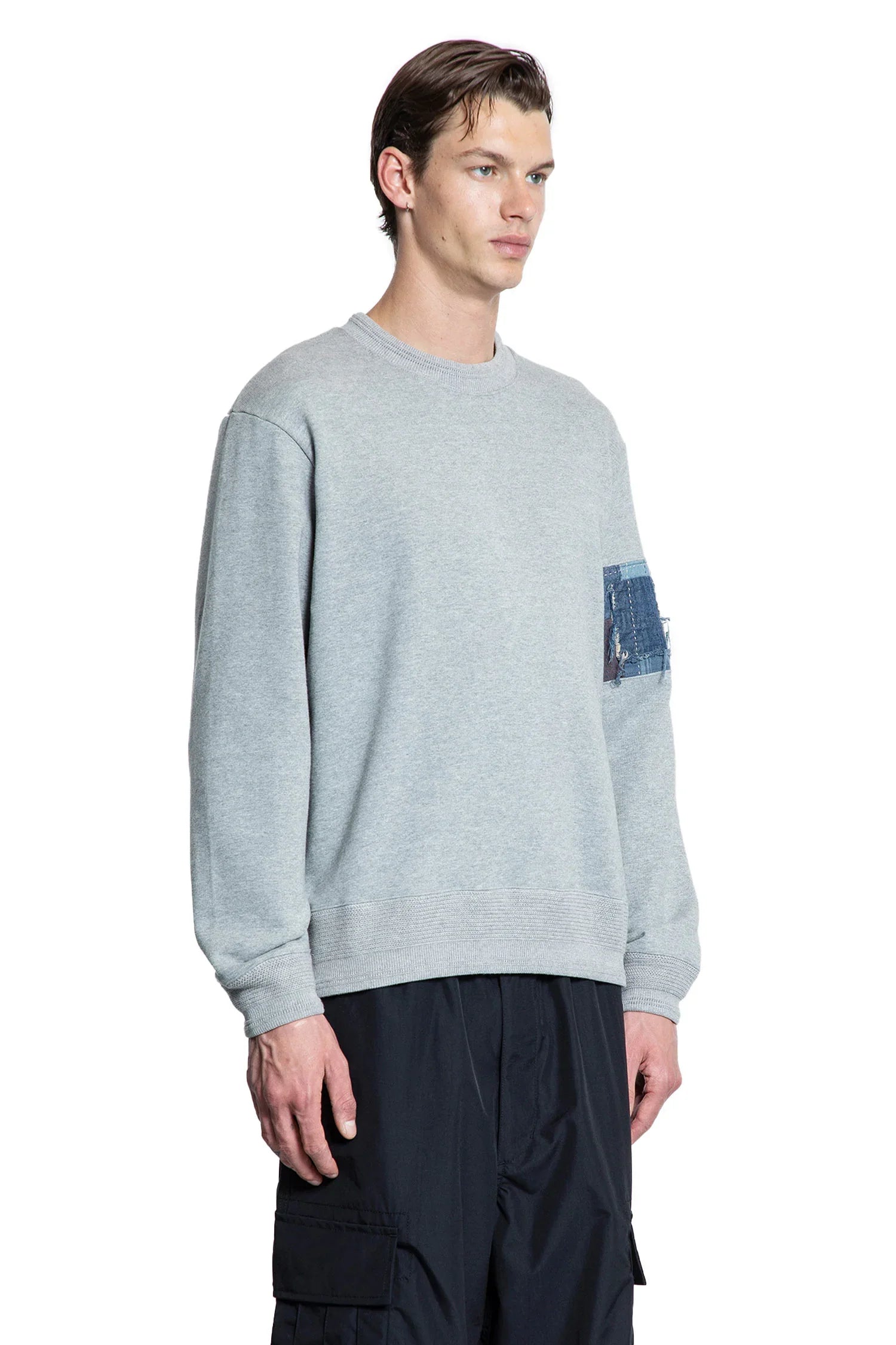 Boro trimmed sweatshirt - Antonioli.eu
