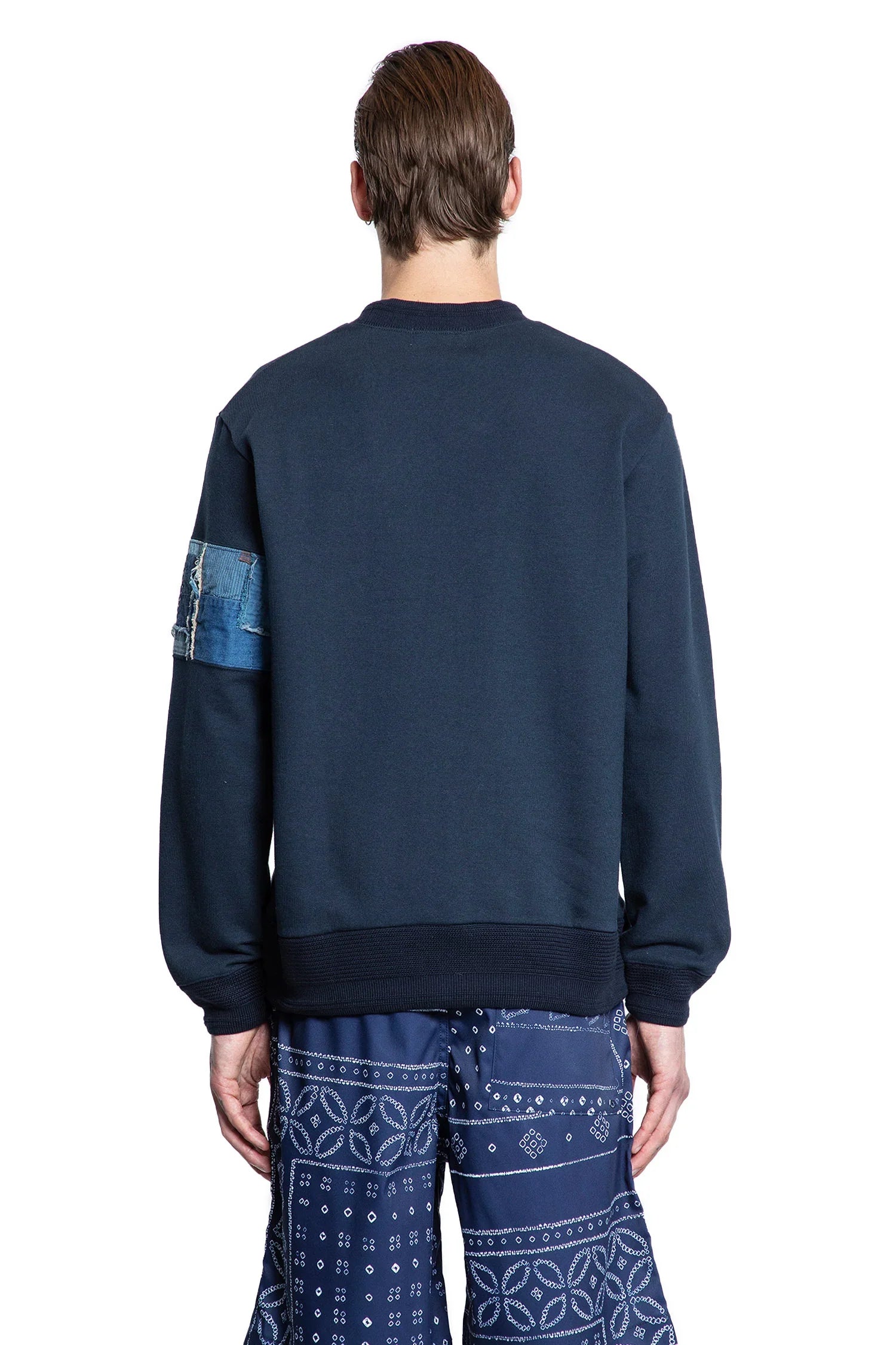 Boro trimmed sweatshirt - Antonioli.eu