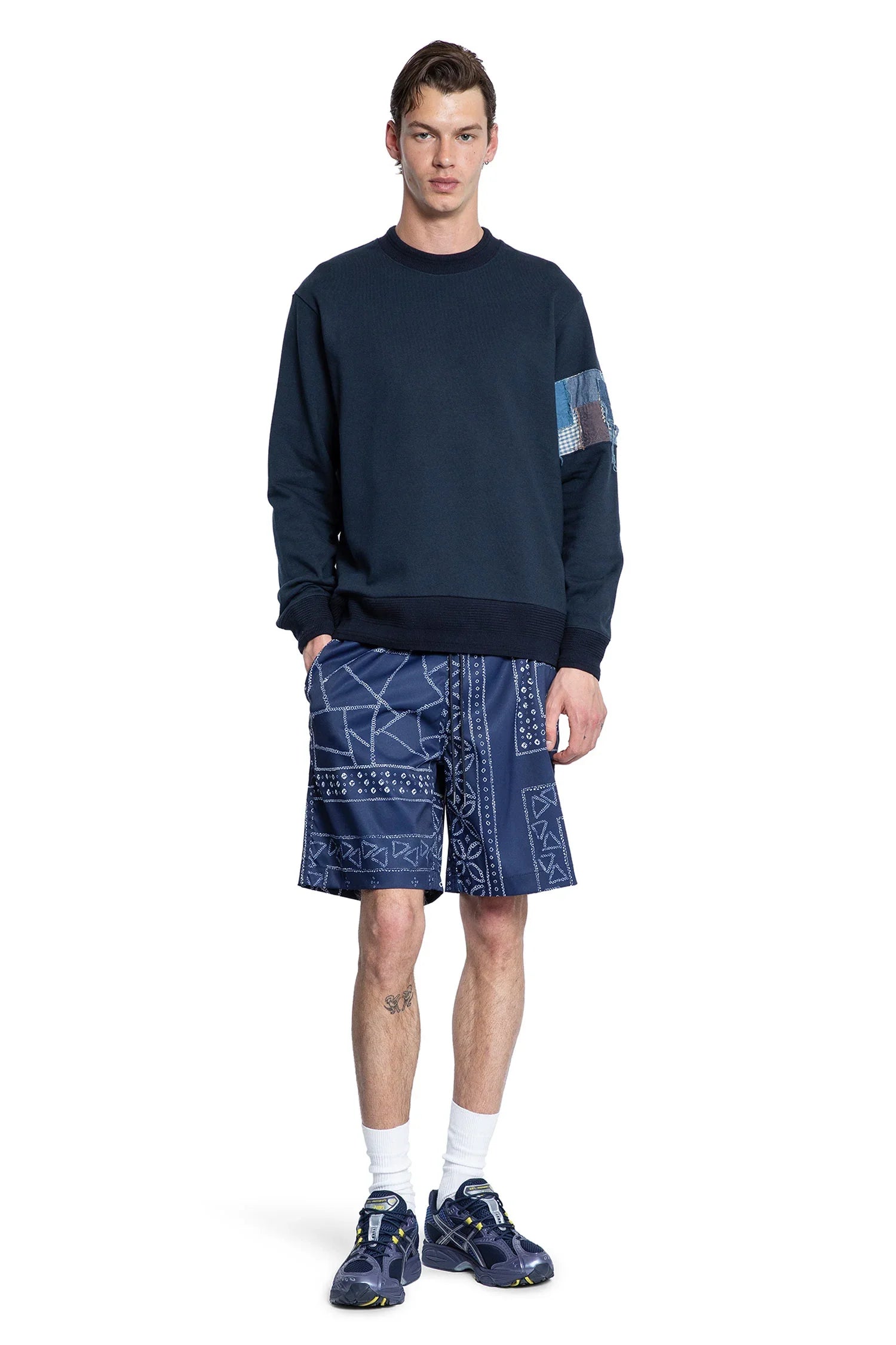 Boro trimmed sweatshirt - Antonioli.eu