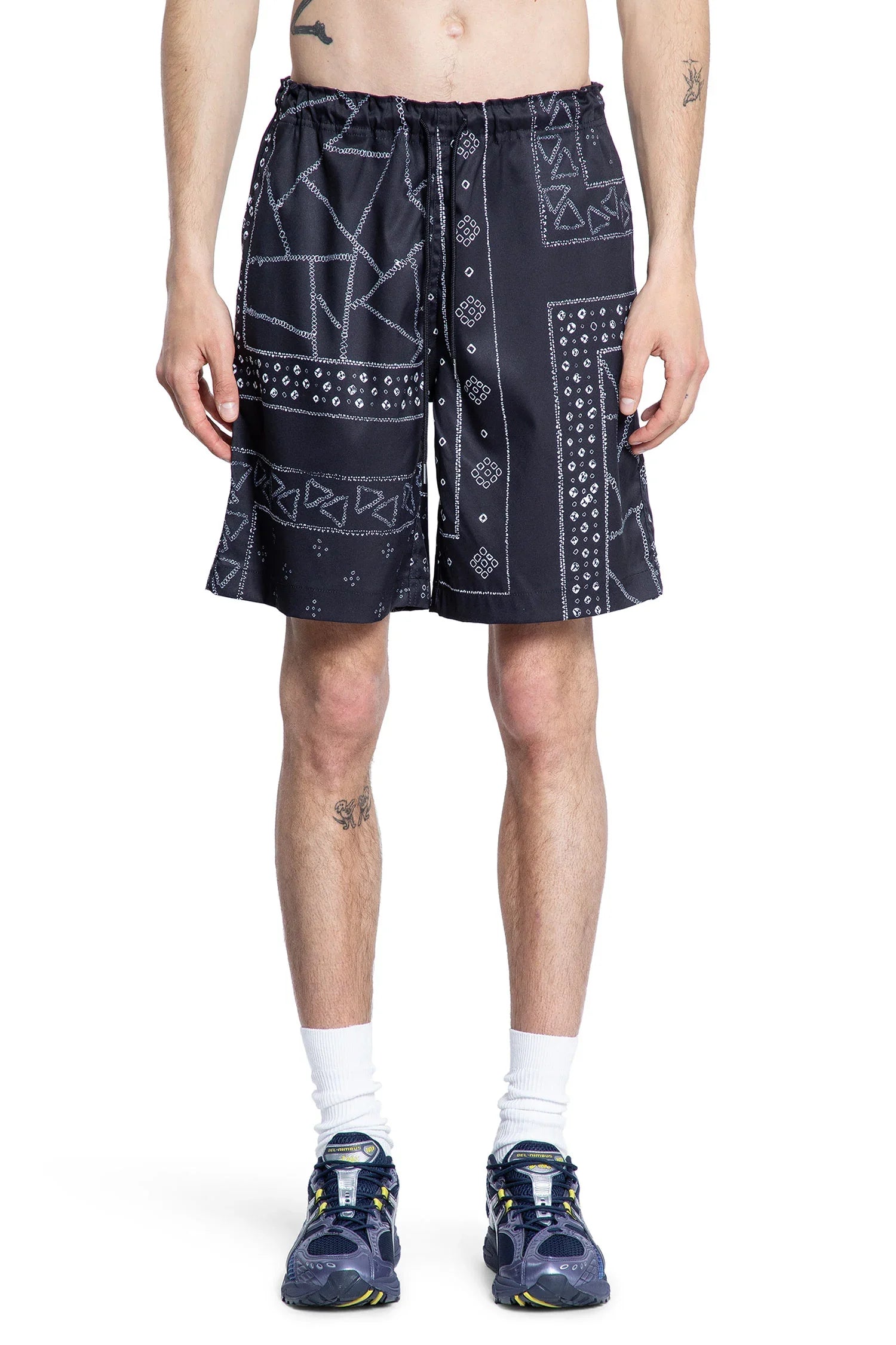 Kanoko Shibori Printed Bandana Shorts - Antonioli.eu
