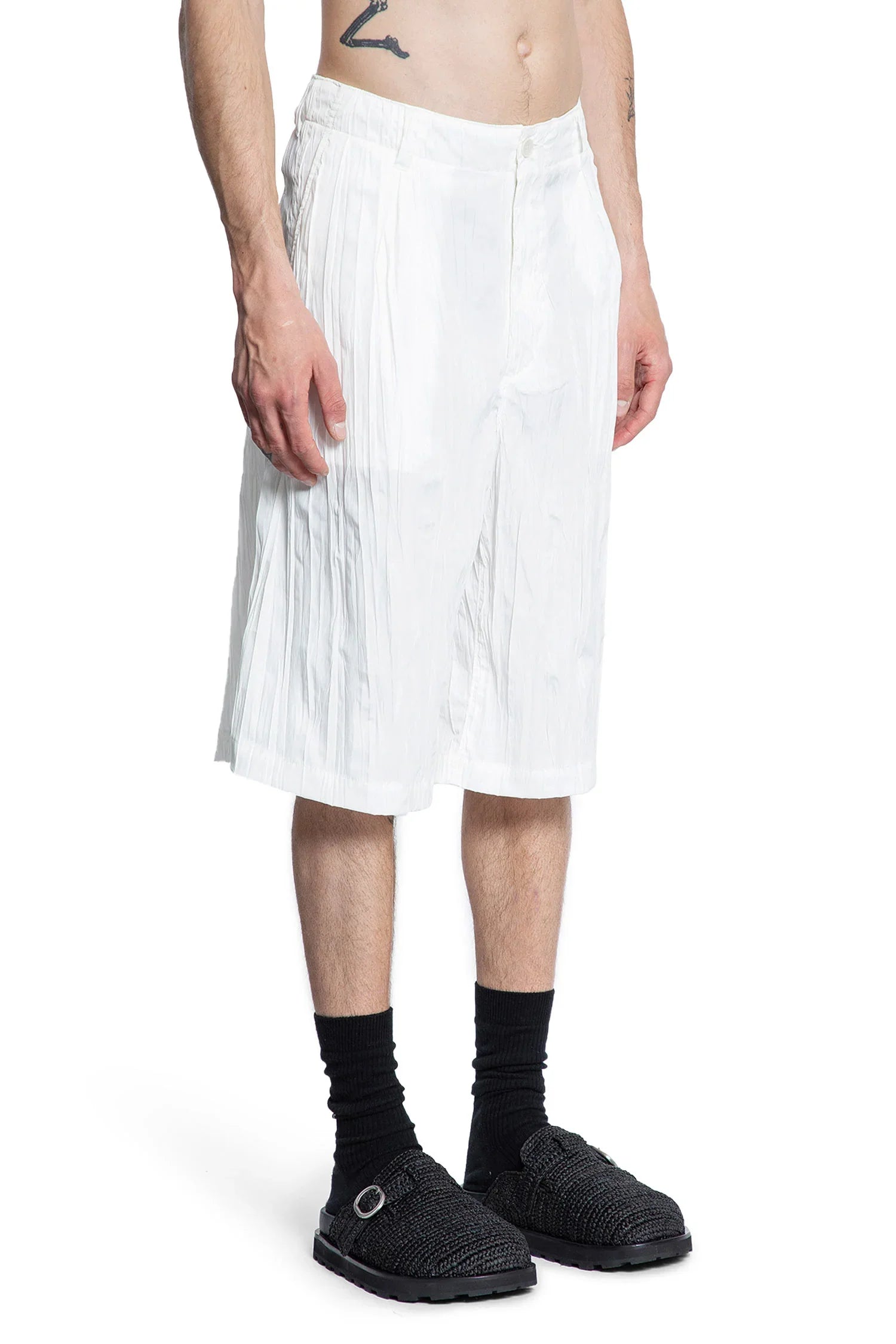 Pleated 3/4 trousers - Antonioli.eu