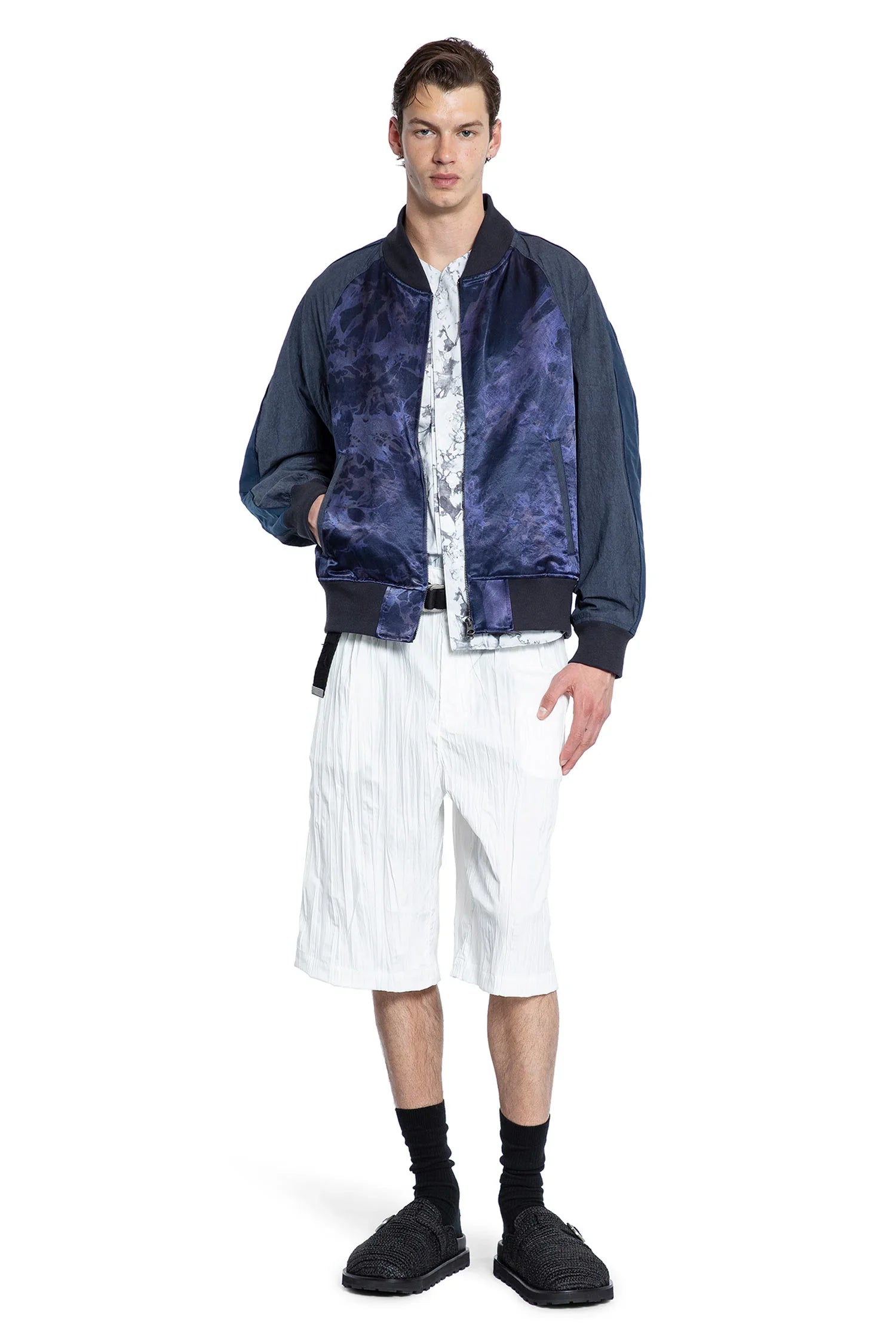 Pleated 3/4 trousers - Antonioli.eu