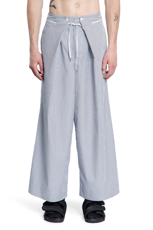 Seersucker hakama trousers - Antonioli.eu