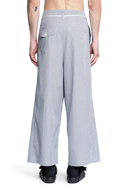 Seersucker hakama trousers - Antonioli.eu