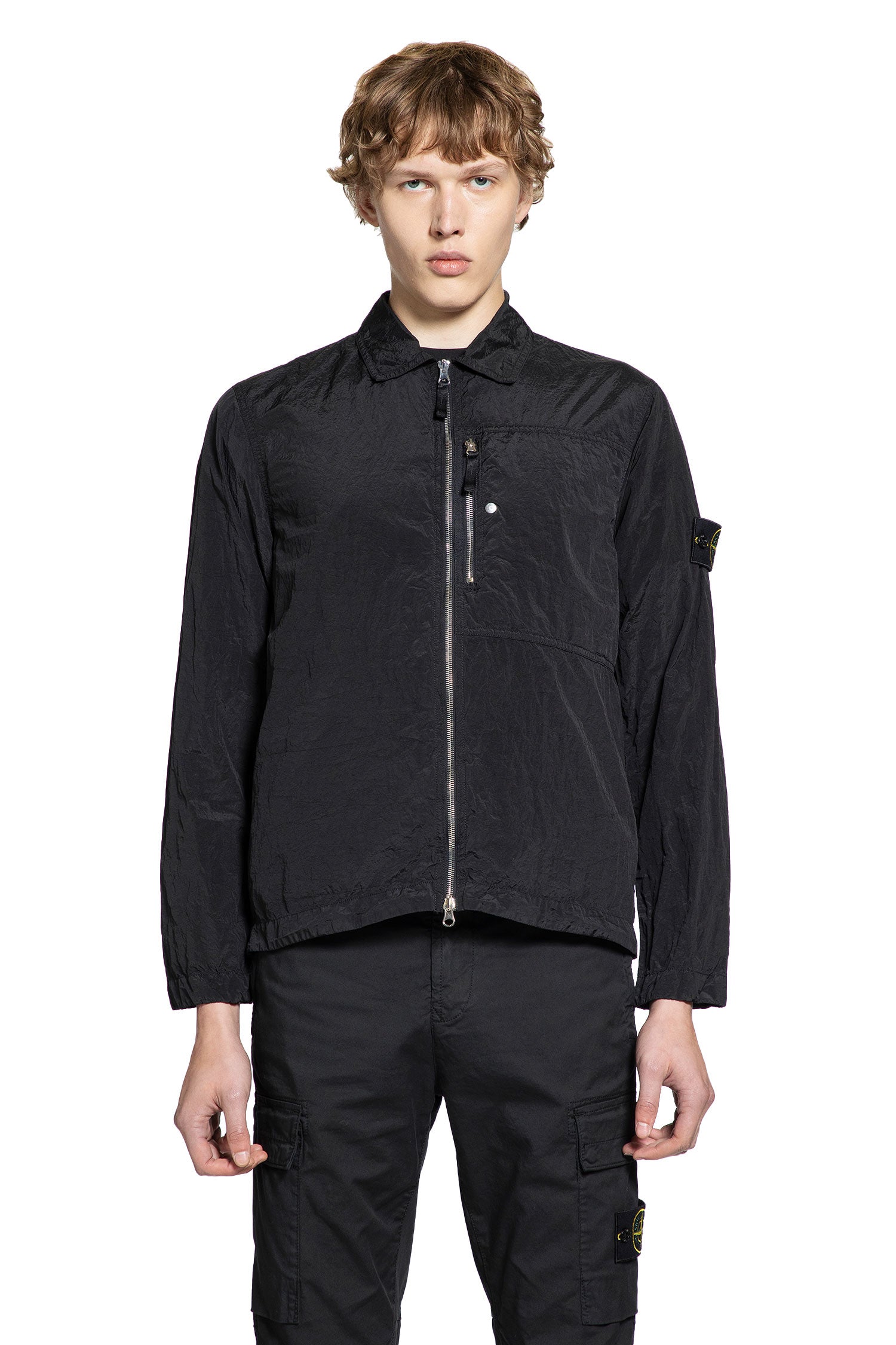 STONE ISLAND MAN BLACK SHIRTS