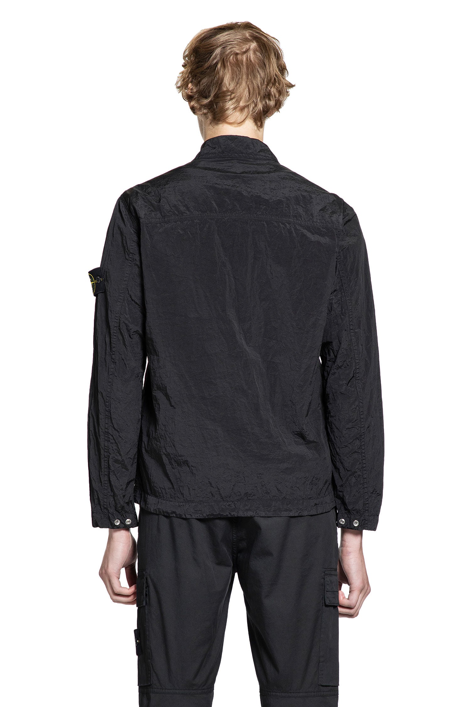 STONE ISLAND MAN BLACK SHIRTS