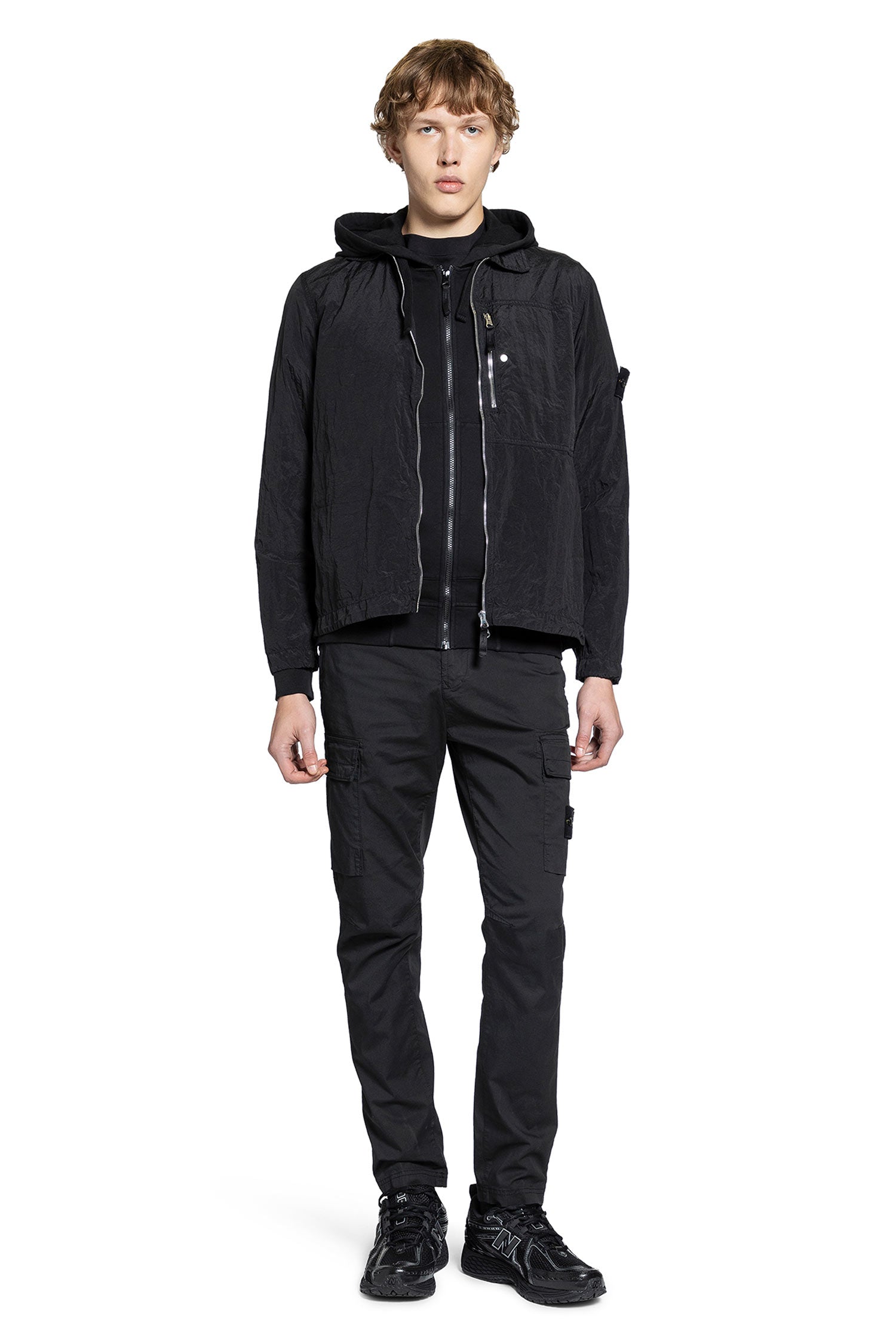 STONE ISLAND MAN BLACK SHIRTS