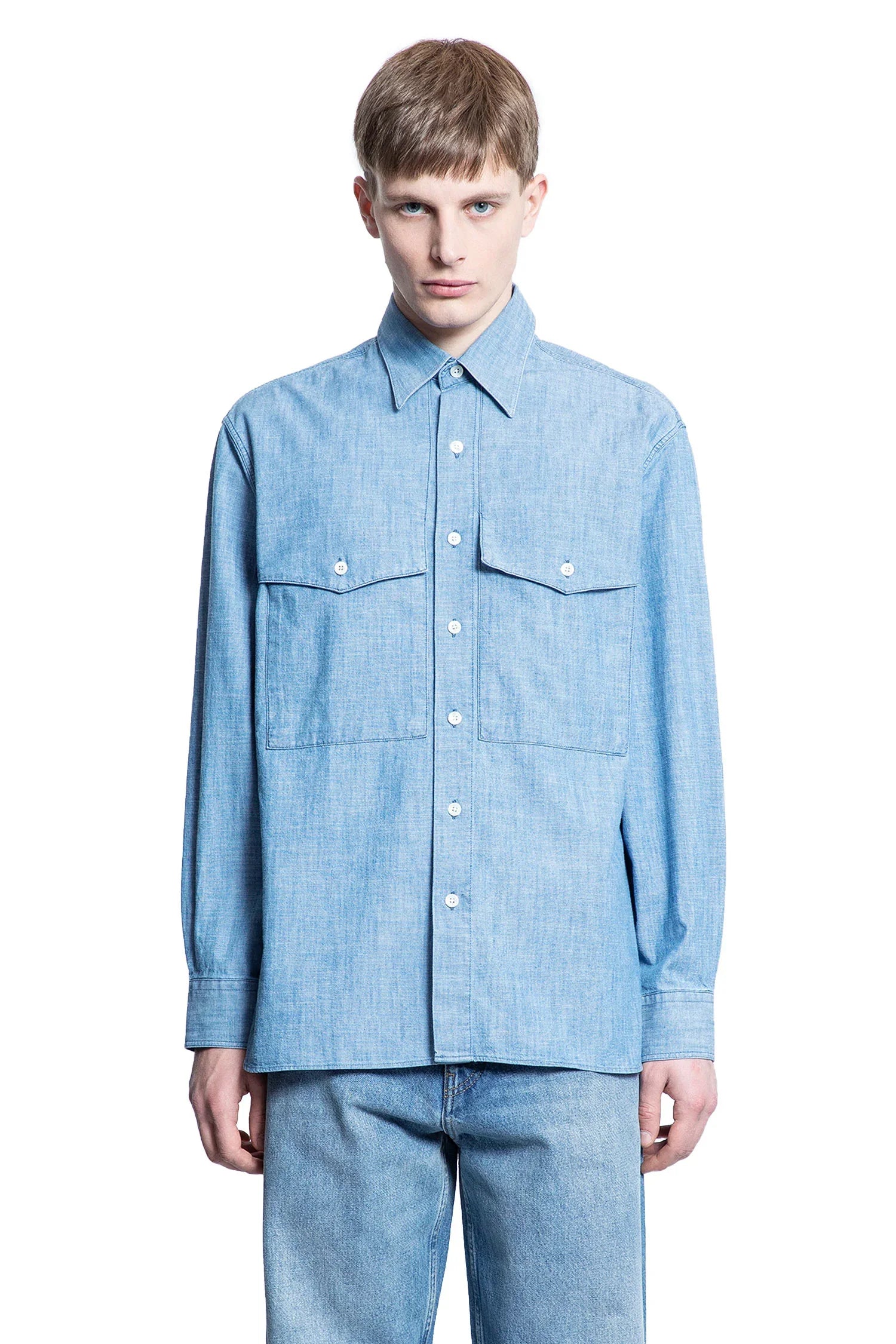 SUNFLOWER MAN BLUE SHIRTS - Antonioli.eu