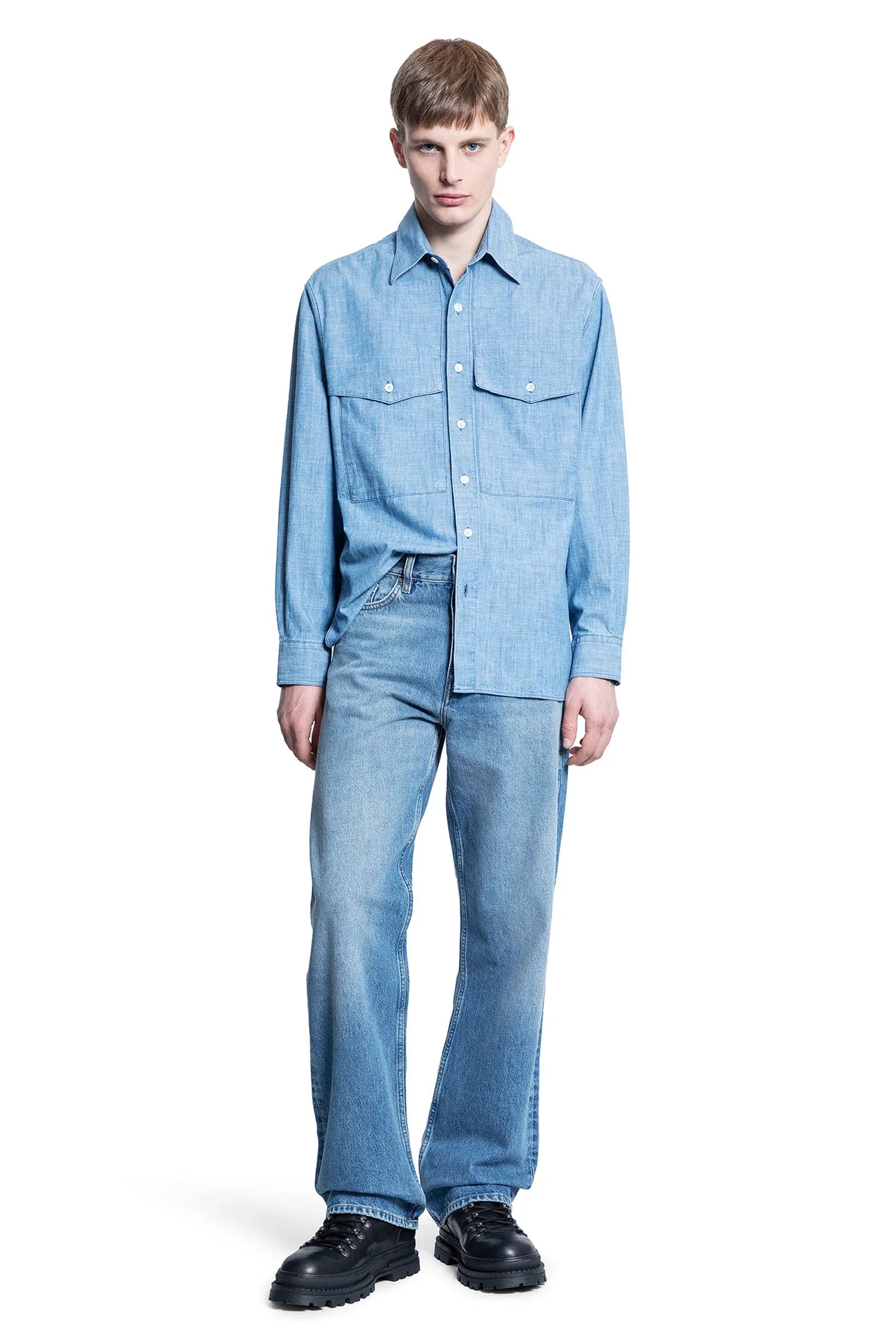 SUNFLOWER MAN BLUE SHIRTS - Antonioli.eu