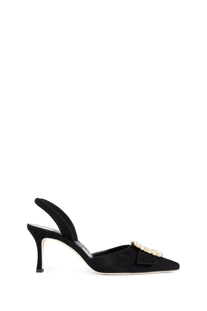 Gibsli Suede Pearl Buckle Slingback Pumps - Antonioli.eu