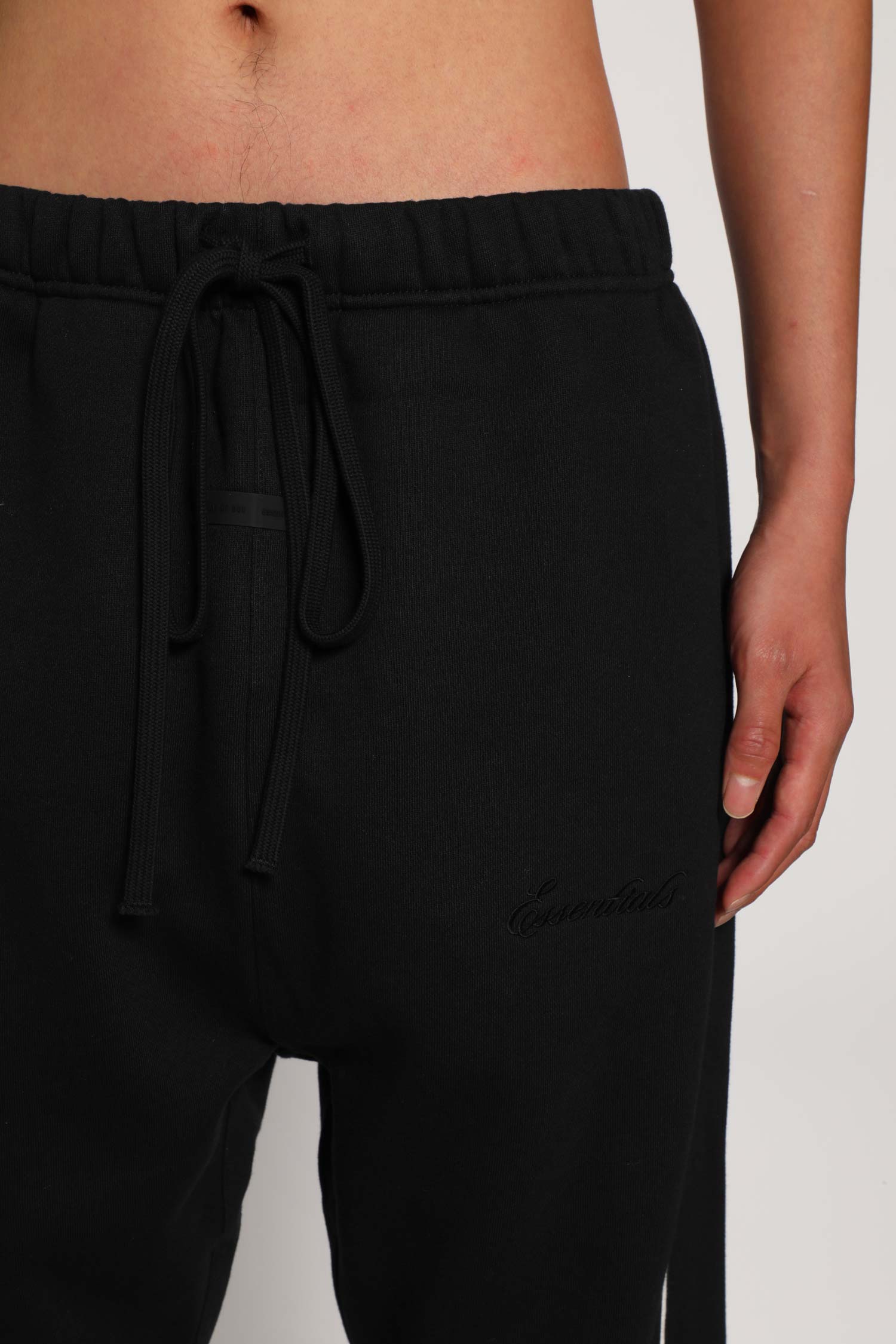 Pantaloni da tuta in pile rilassati con bordatura
