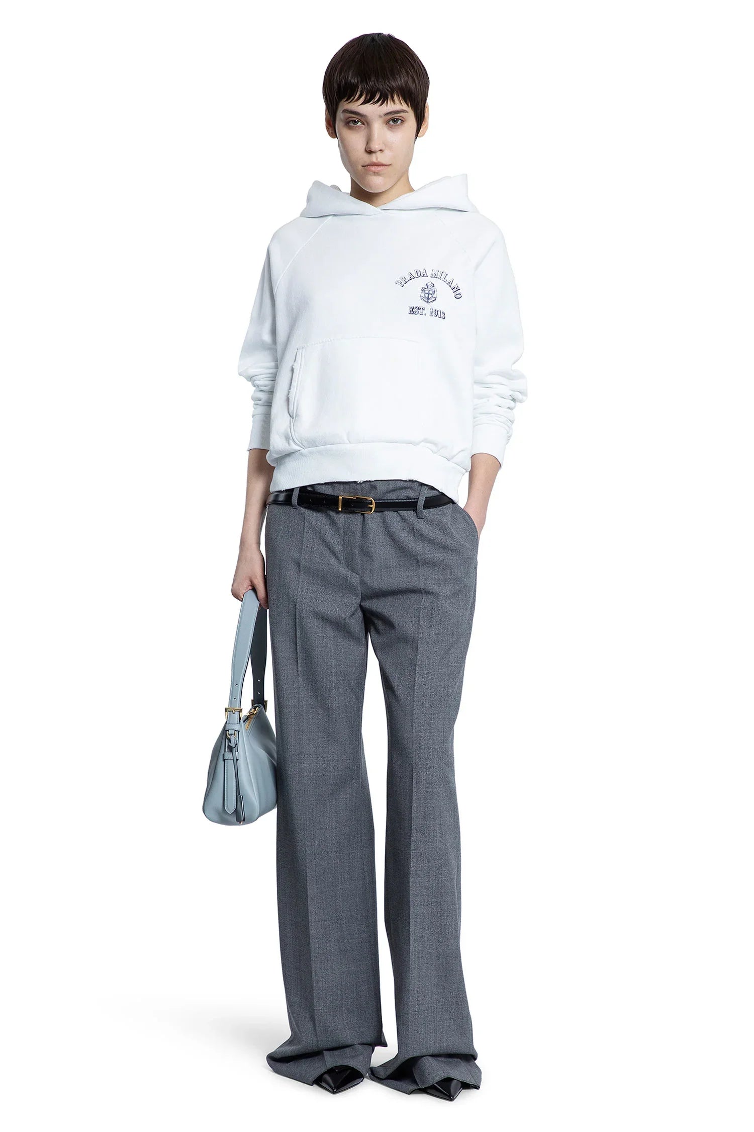 College Logo Boxy hoodie - Antonioli.eu