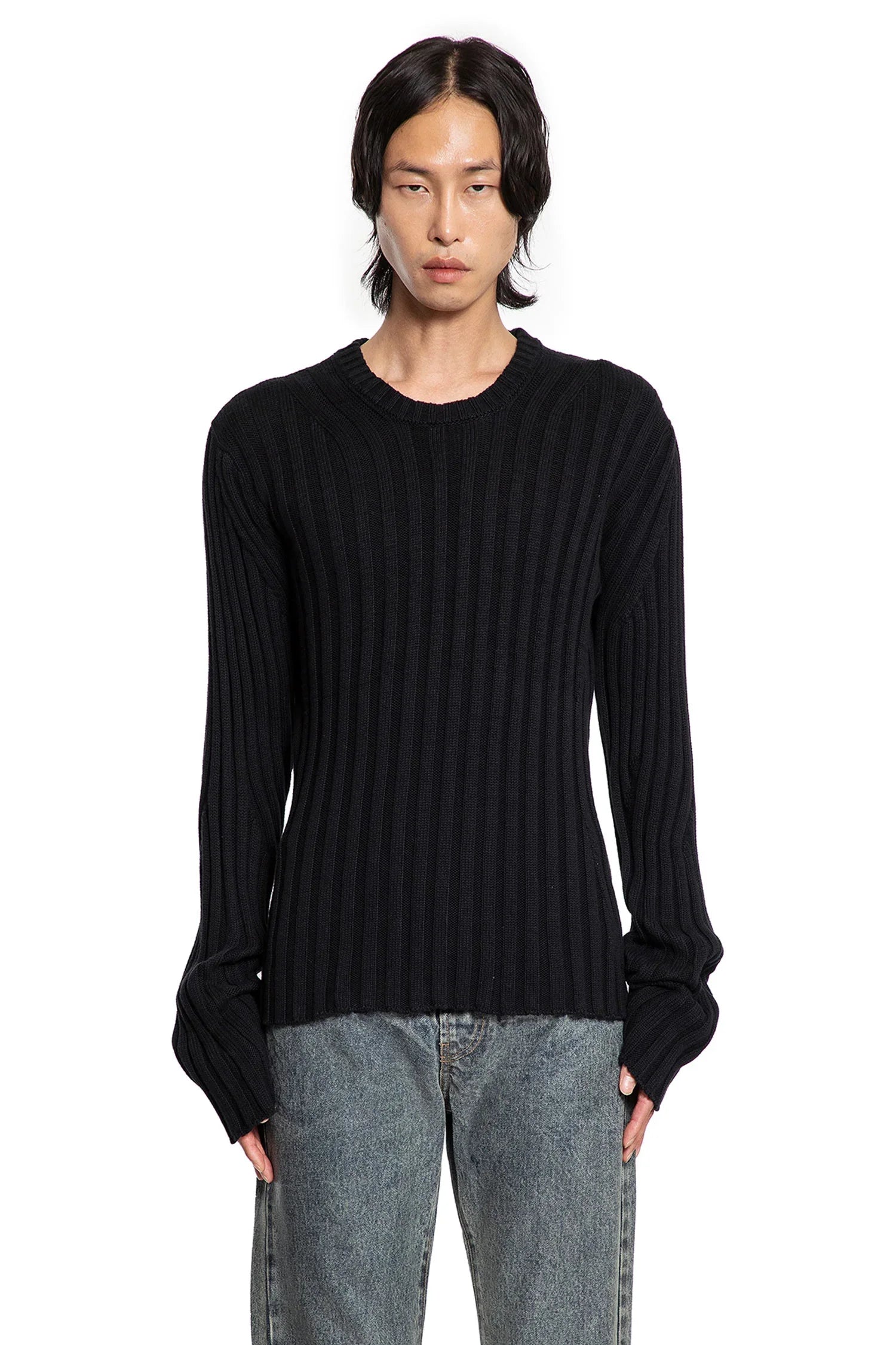 JORDANLUCA MAN BLACK KNITWEAR - Antonioli.eu