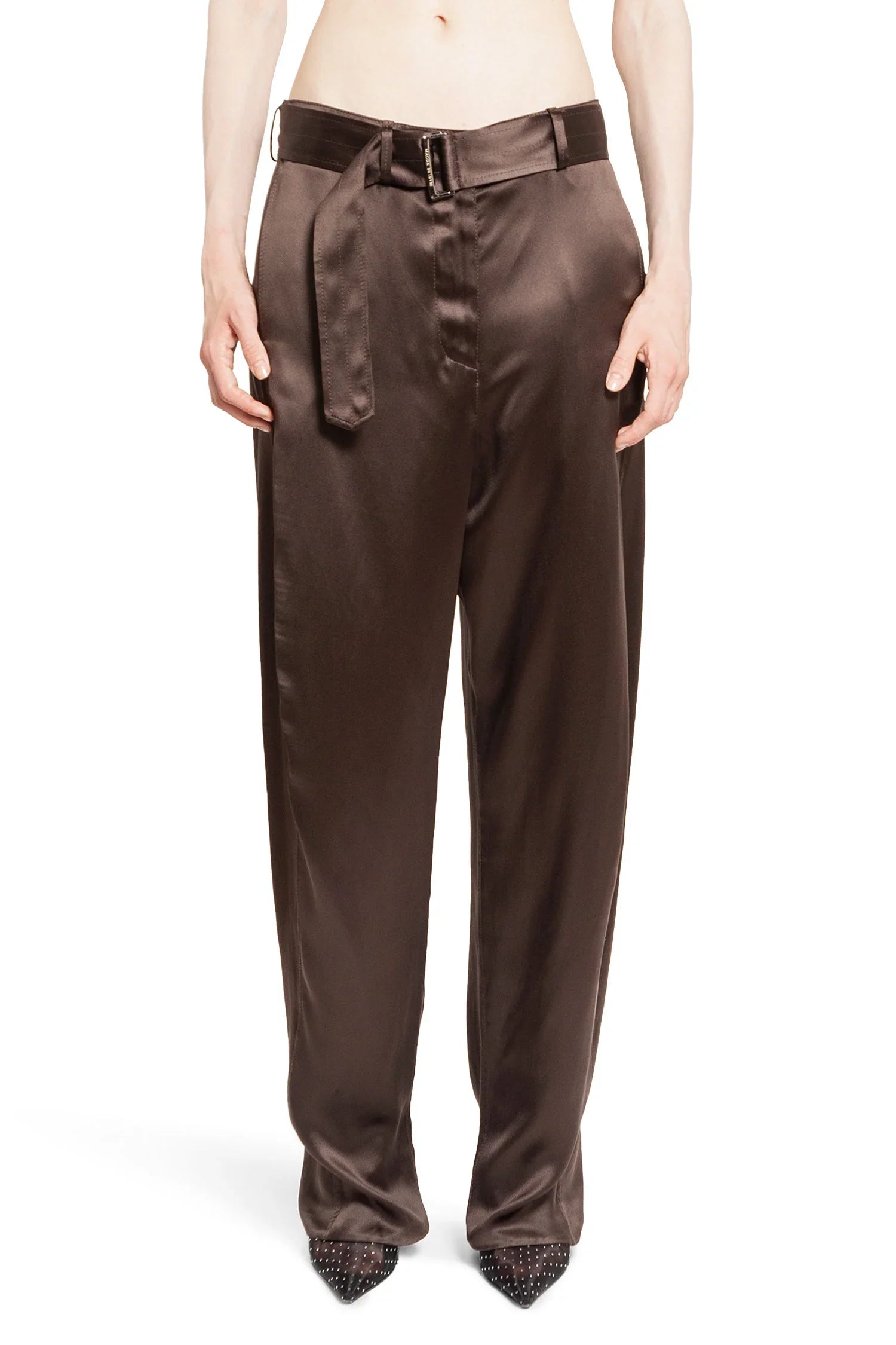 Tailored Satin Pants - Antonioli.eu