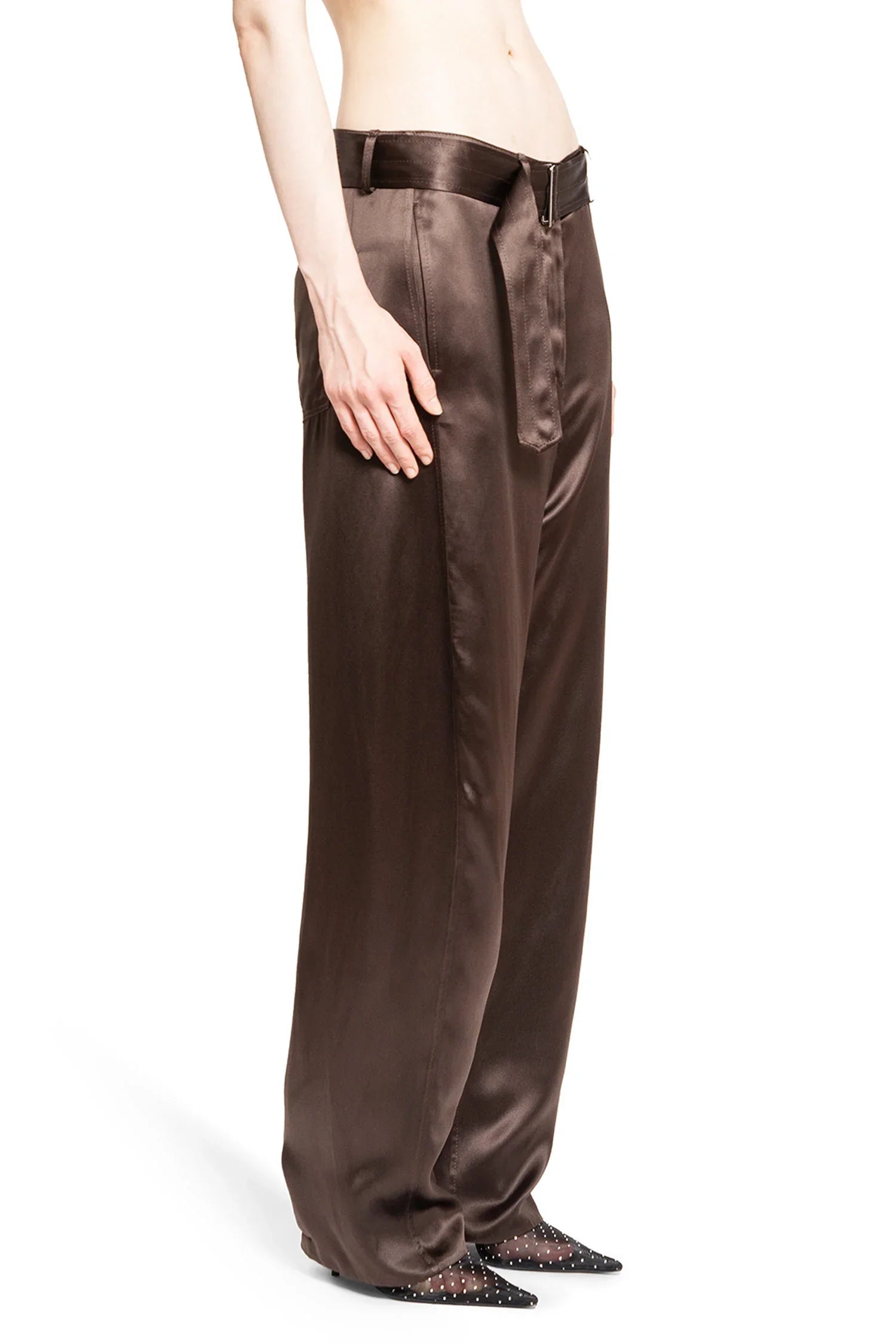 Tailored Satin Pants - Antonioli.eu