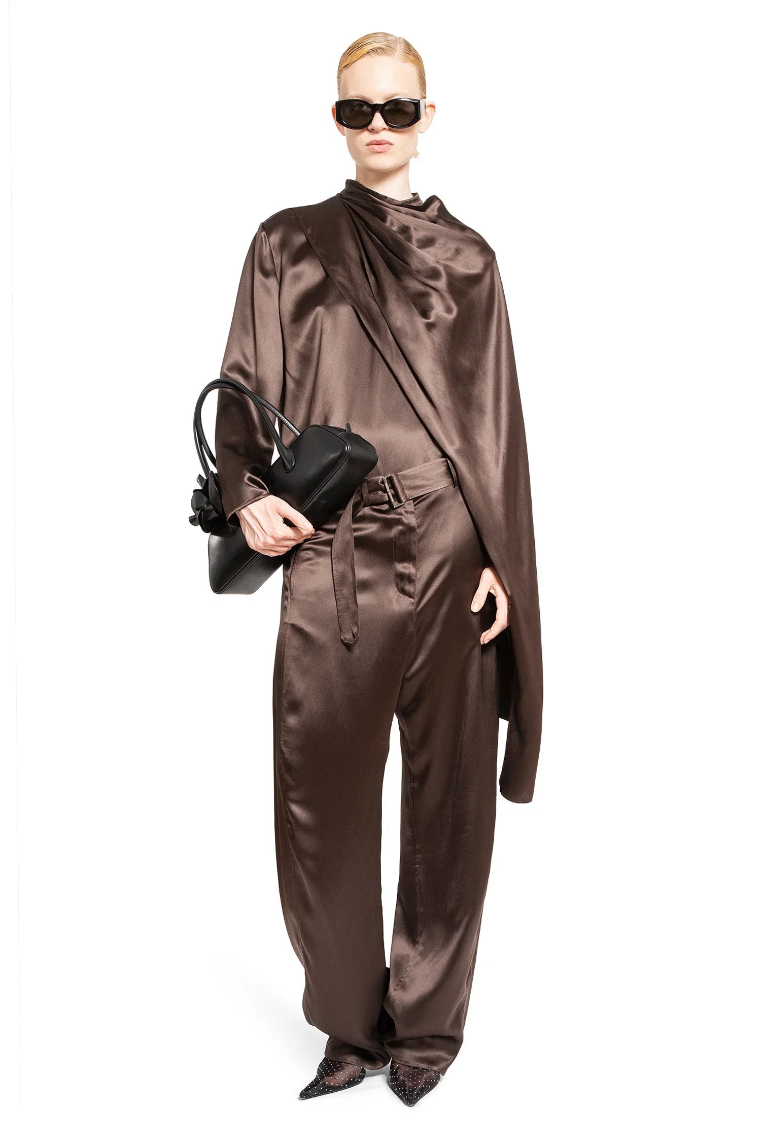 Draped Silk Blouse - Antonioli.eu