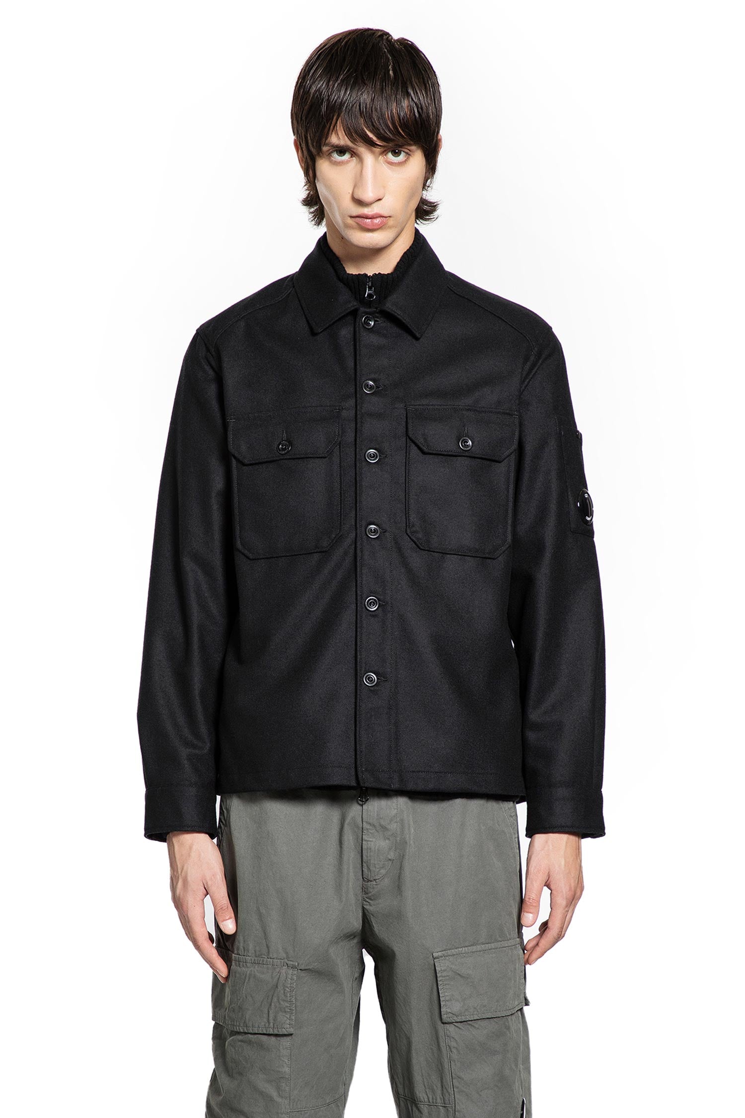 Wool Overshirt Jacket Firm Fabric