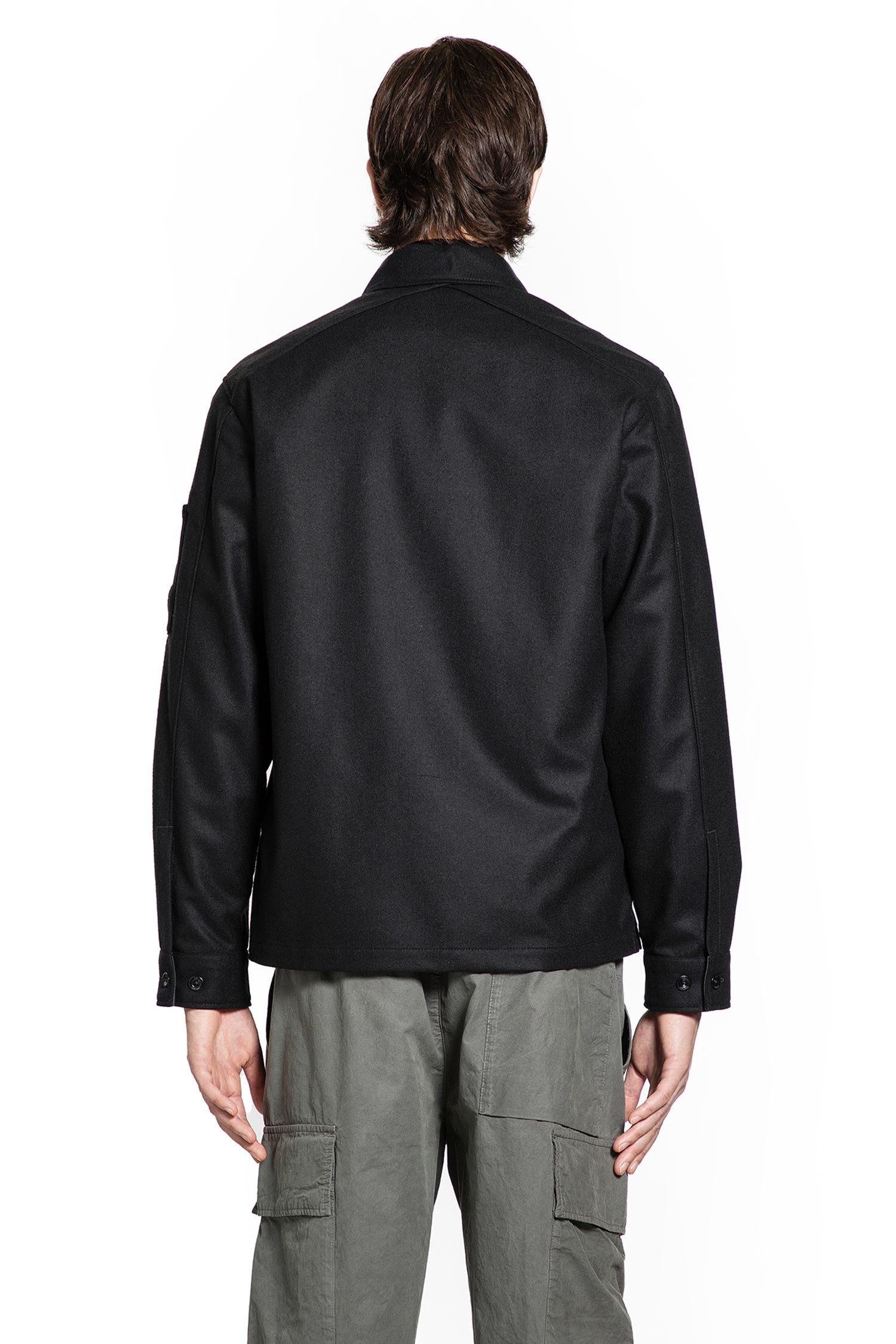 Wool Overshirt Jacket Firm Fabric