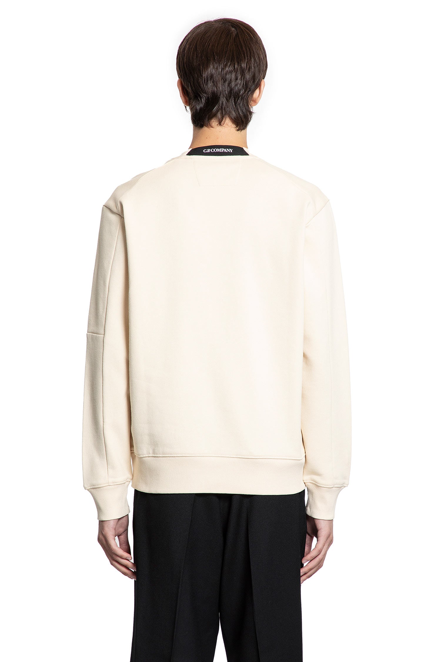 Diagonal Raised Fleece Lens Sweatshirt - Antonioli.eu