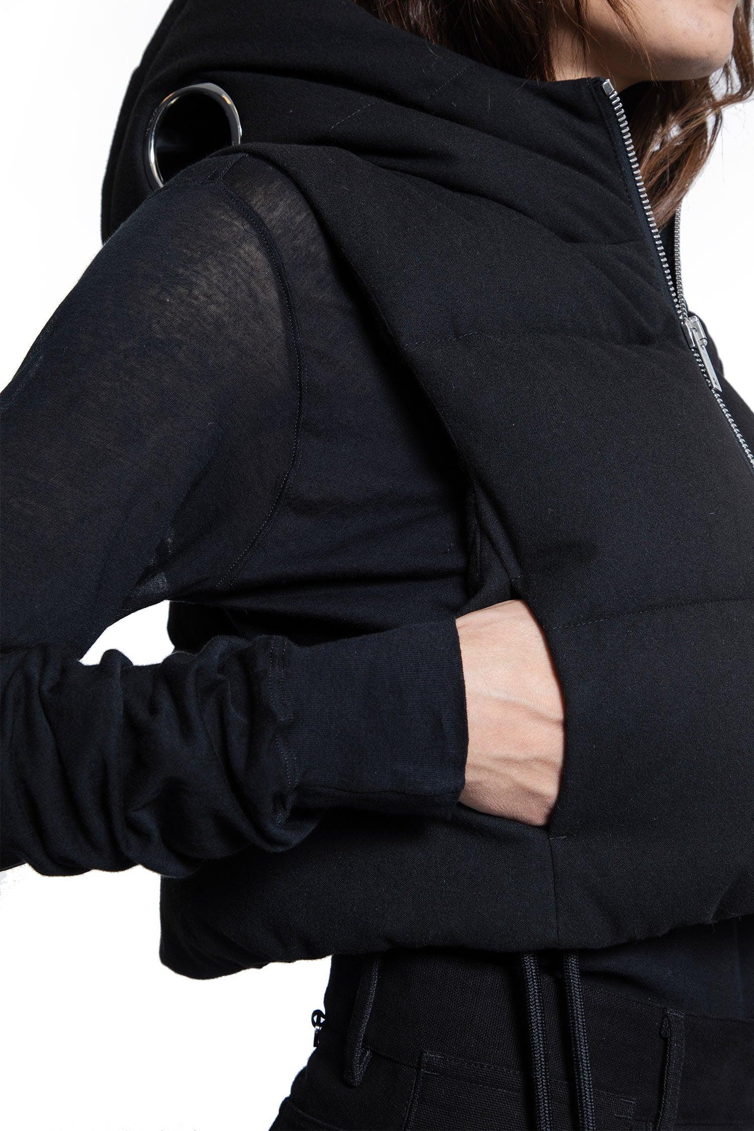 Alexia Cropped Hooded Down Vest - Antonioli.eu