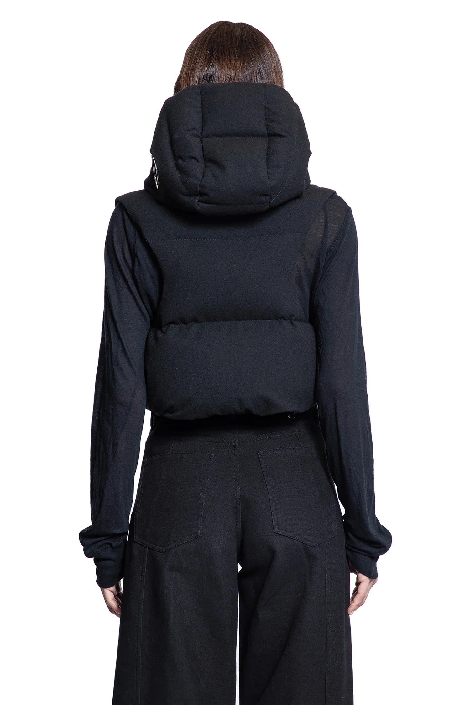 Alexia Cropped Hooded Down Vest - Antonioli.eu