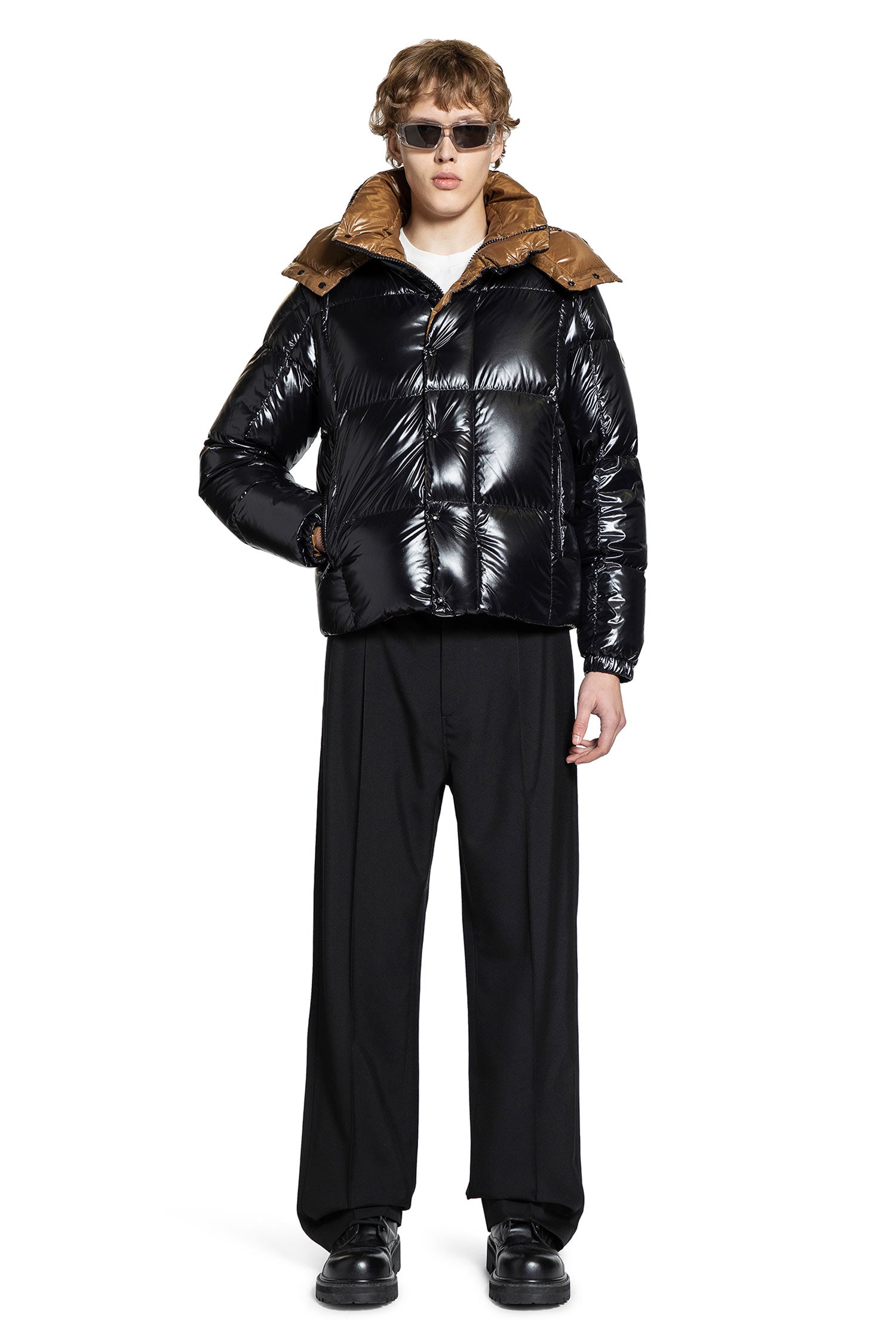 MONCLER MAN BLACK JACKETS