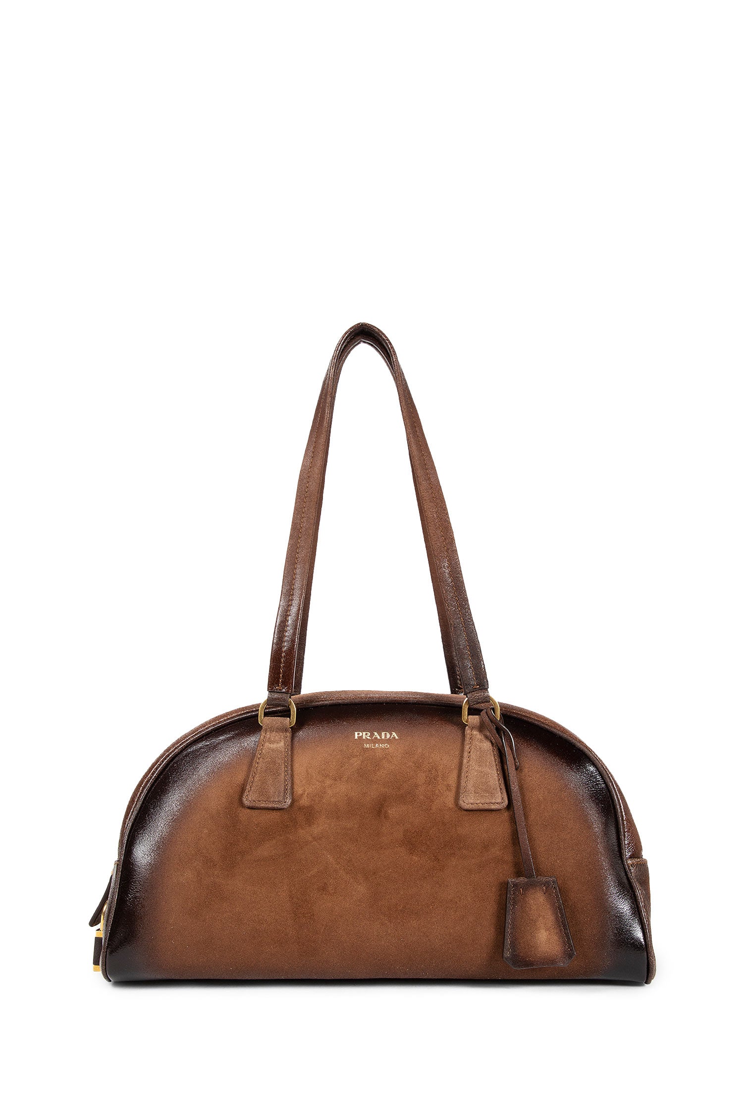 Bowling Medium Suede Bag