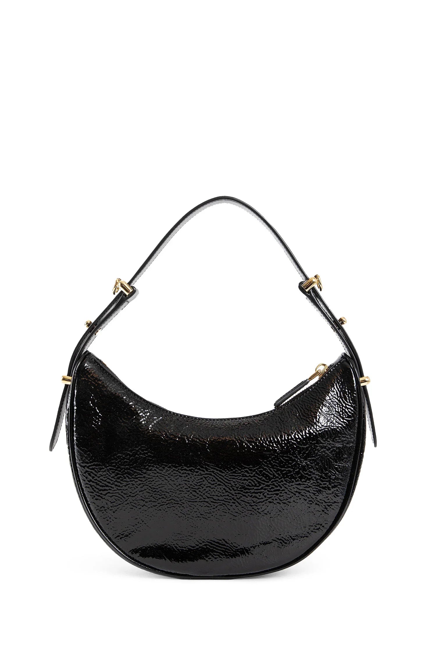Arqué naplak patent leather shoulder bag - Antonioli.eu
