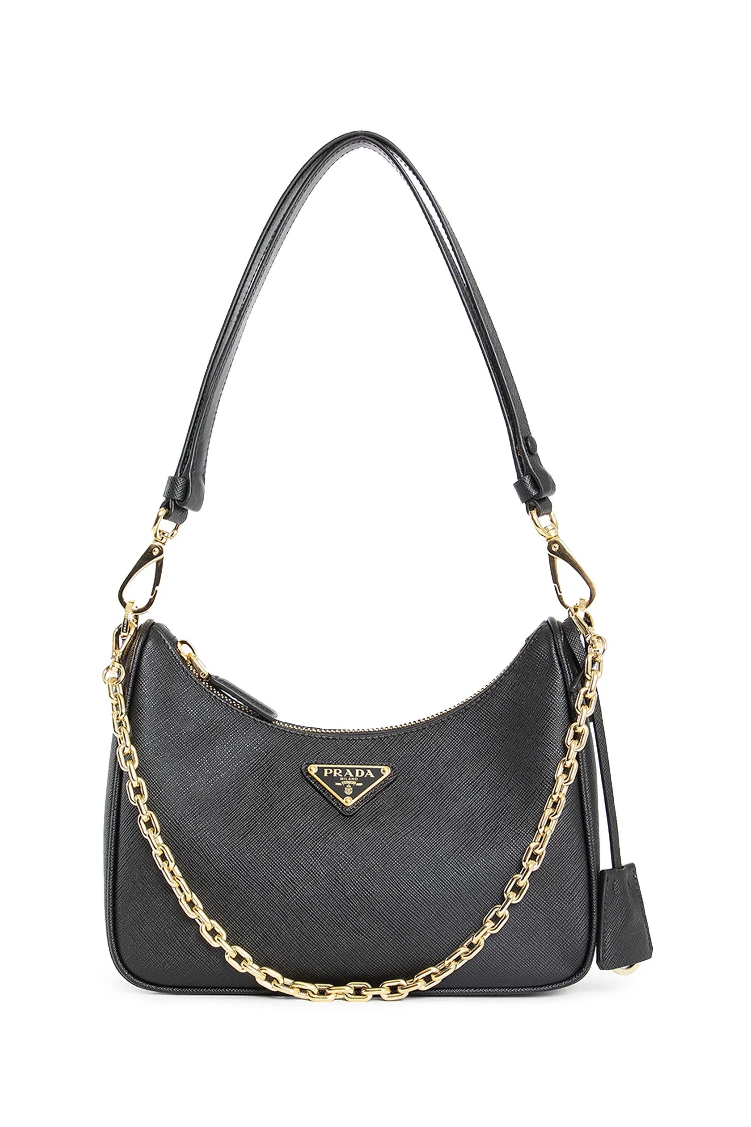 PRADA WOMAN BLACK SHOULDER BAGS - Antonioli.eu