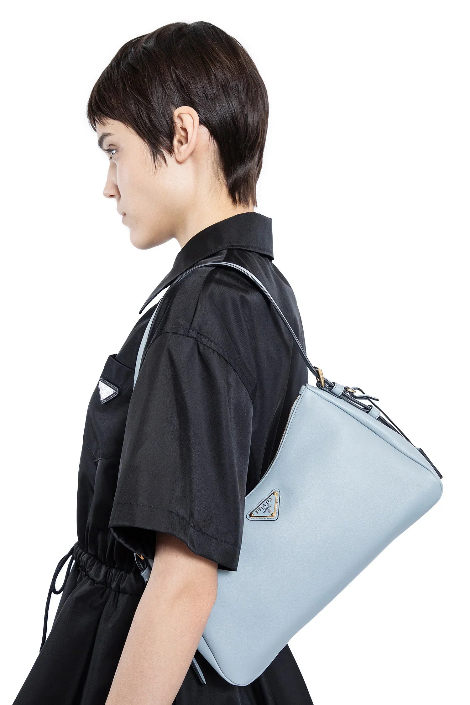 PRADA WOMAN GREY SHOULDER BAGS - Antonioli.eu