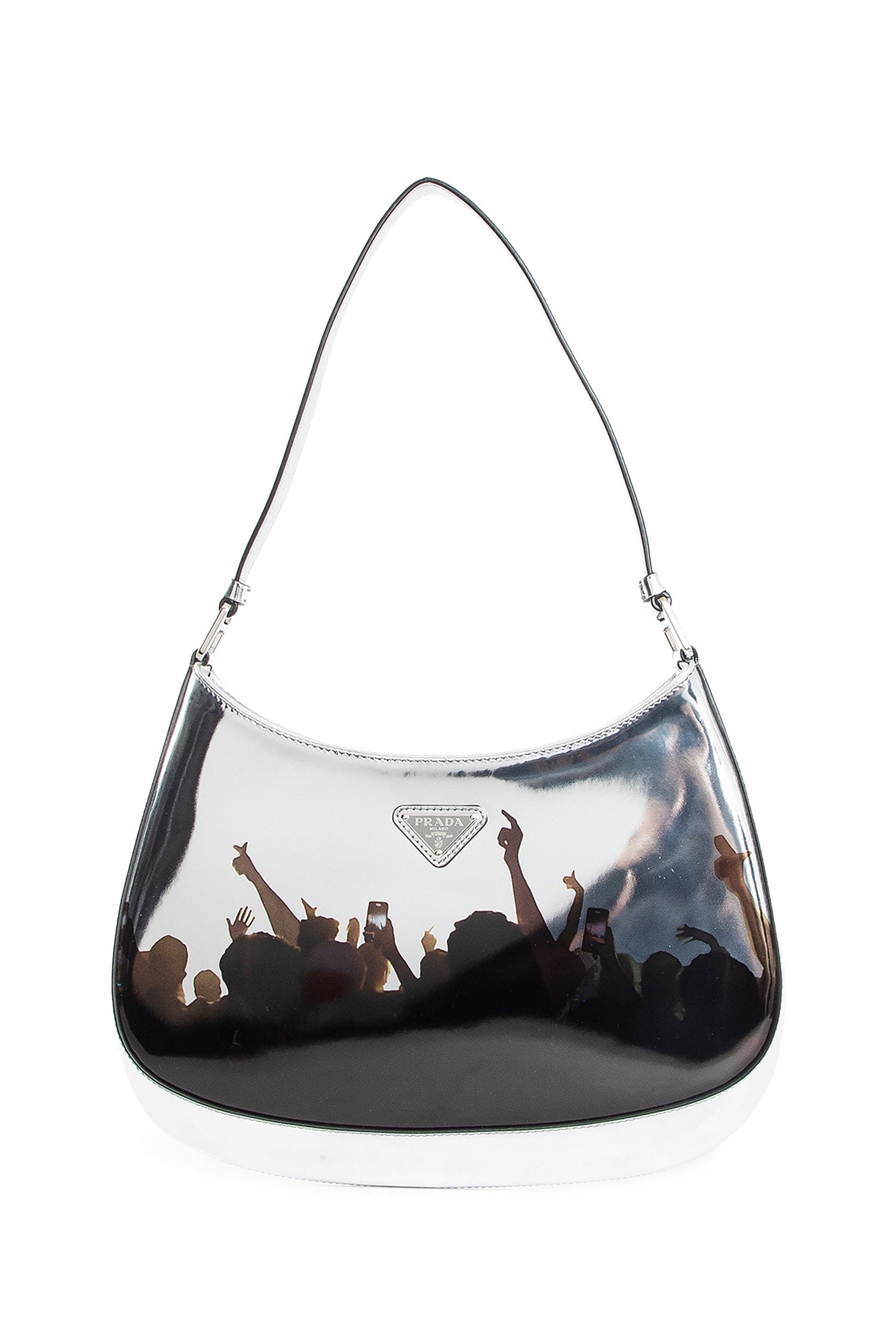 Cleo Printed Brushed Leather Shoulder Bag