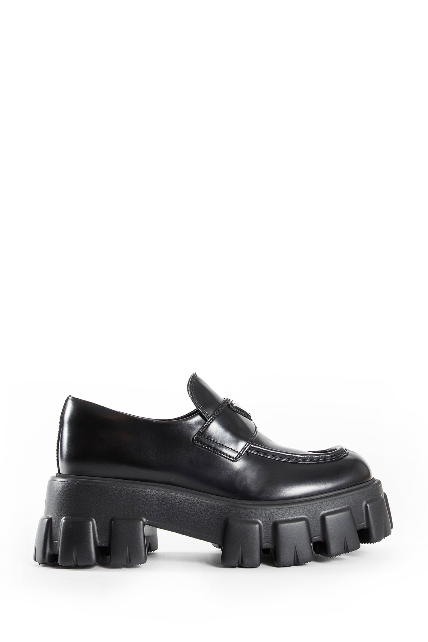 Brushed Leather Monolith Loafers - Antonioli.eu